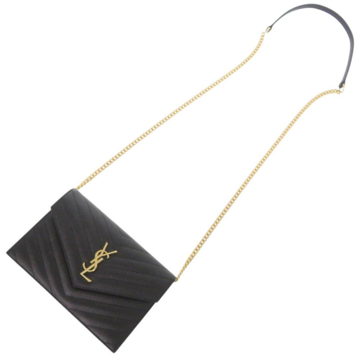 Yves Saint Laurent Black Leather Shoulder Bag (Pre-Owned)