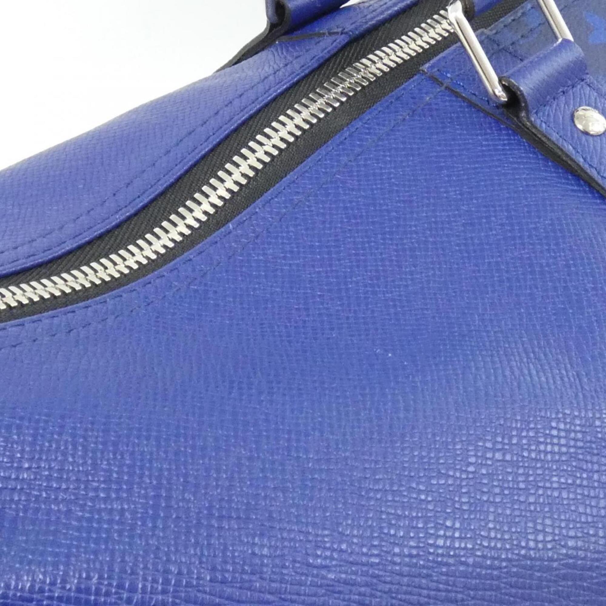Louis Vuitton Cobalt Coated Canvas Leather Boston Bag (Pre-Owned)