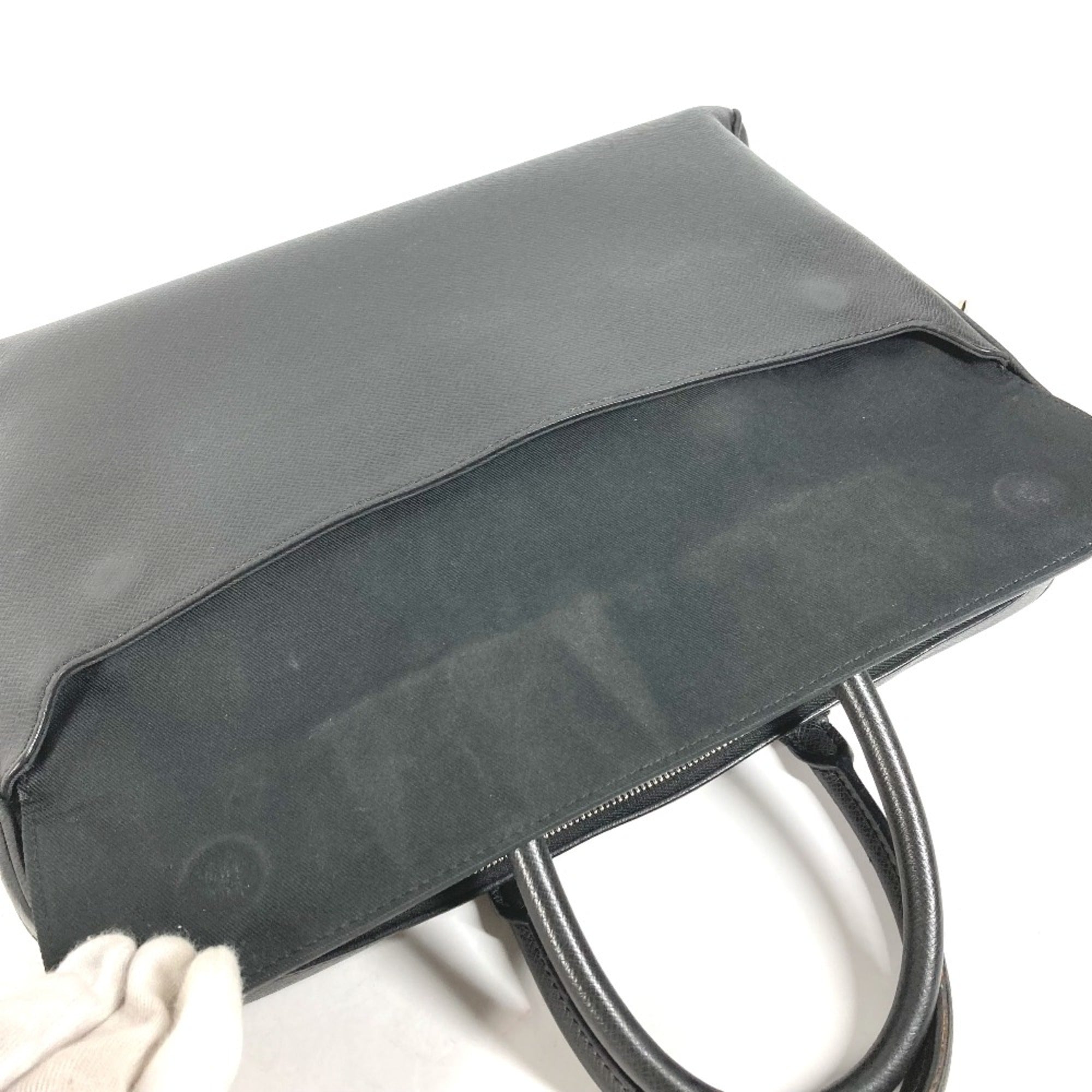 Louis Vuitton Black Leather Briefcase (Pre-Owned)