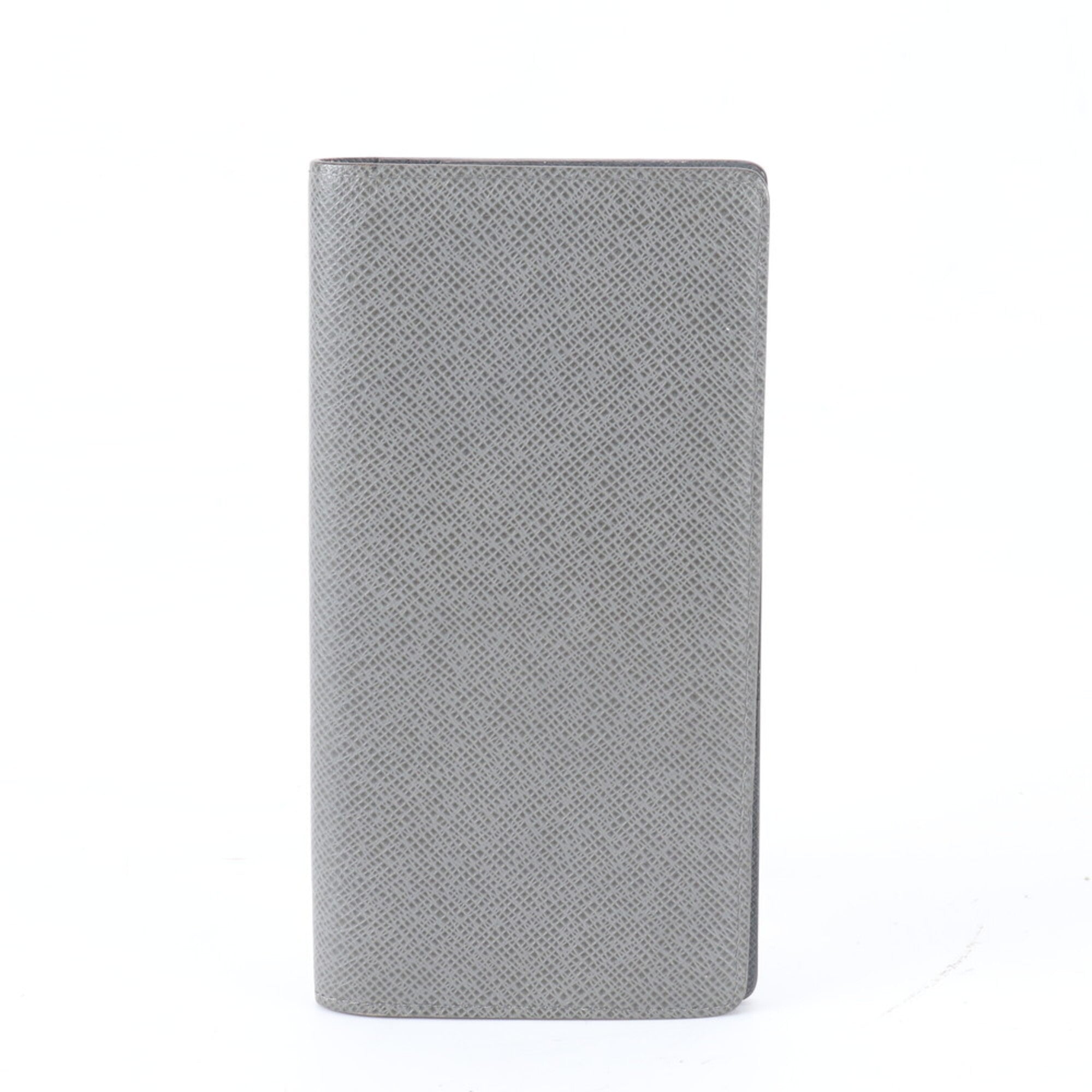 Louis Vuitton Taiga Glacier Leather Long Wallet (Bi-Fold) (Pre-Owned)
