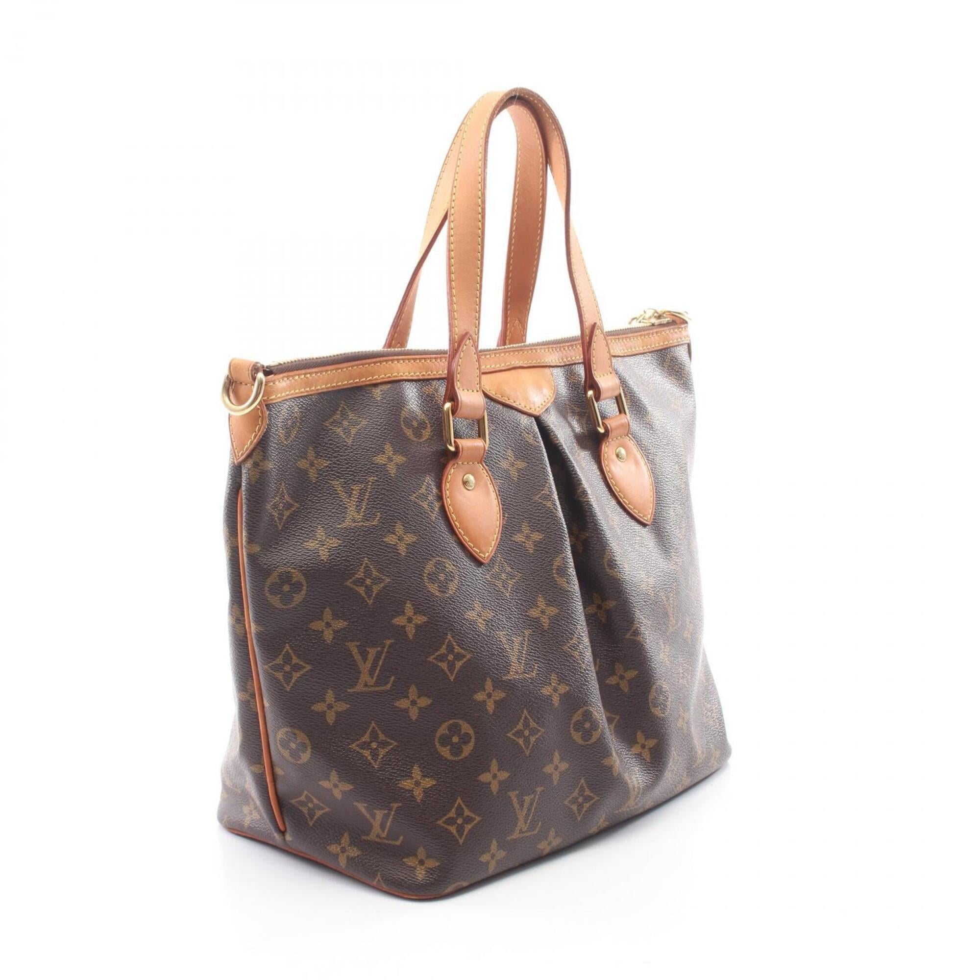Louis Vuitton Brown Coated Canvas Monogram Leather Handbag (Pre-Owned)