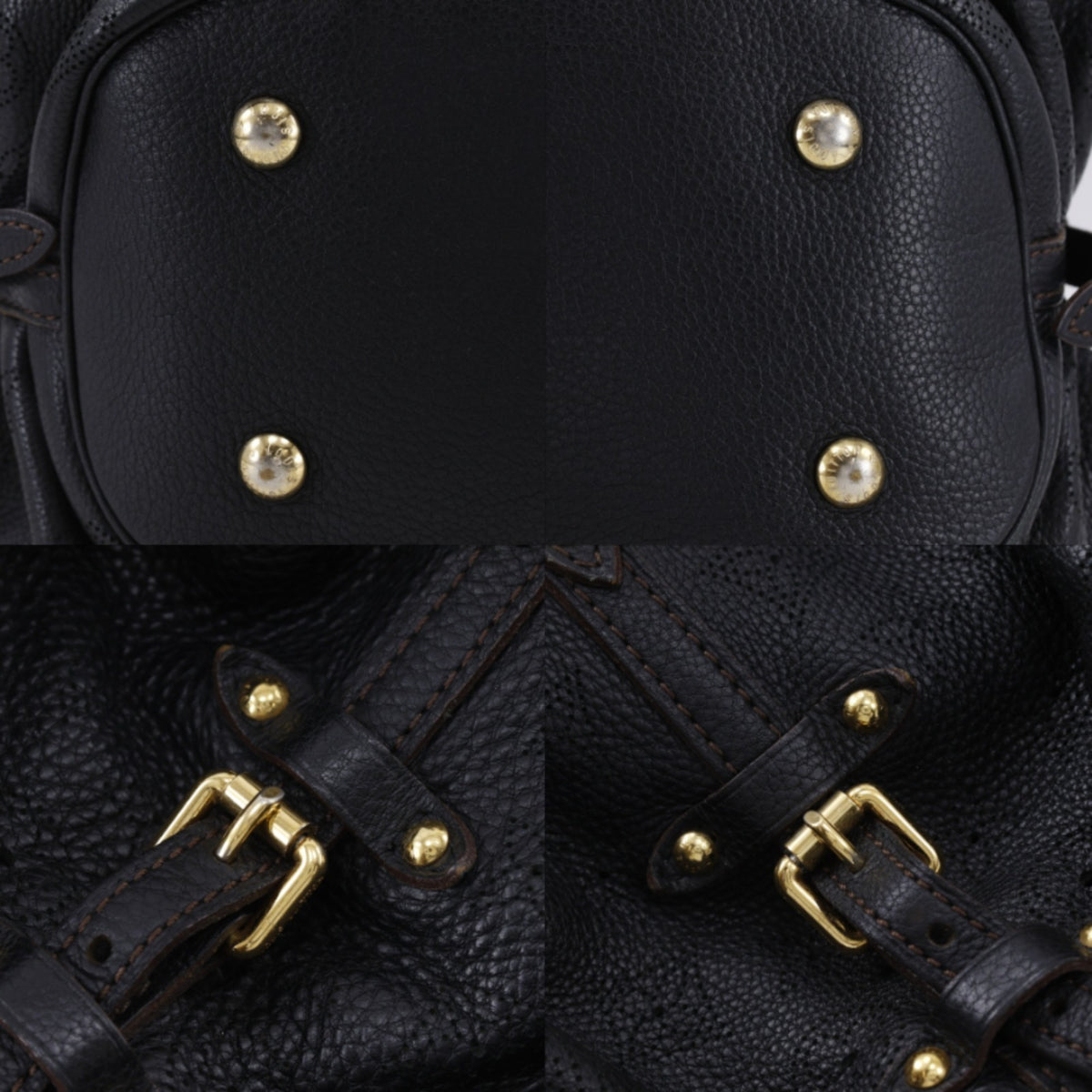 Louis Vuitton Black Noir Mahina Leather Tote Bag (Pre-Owned)