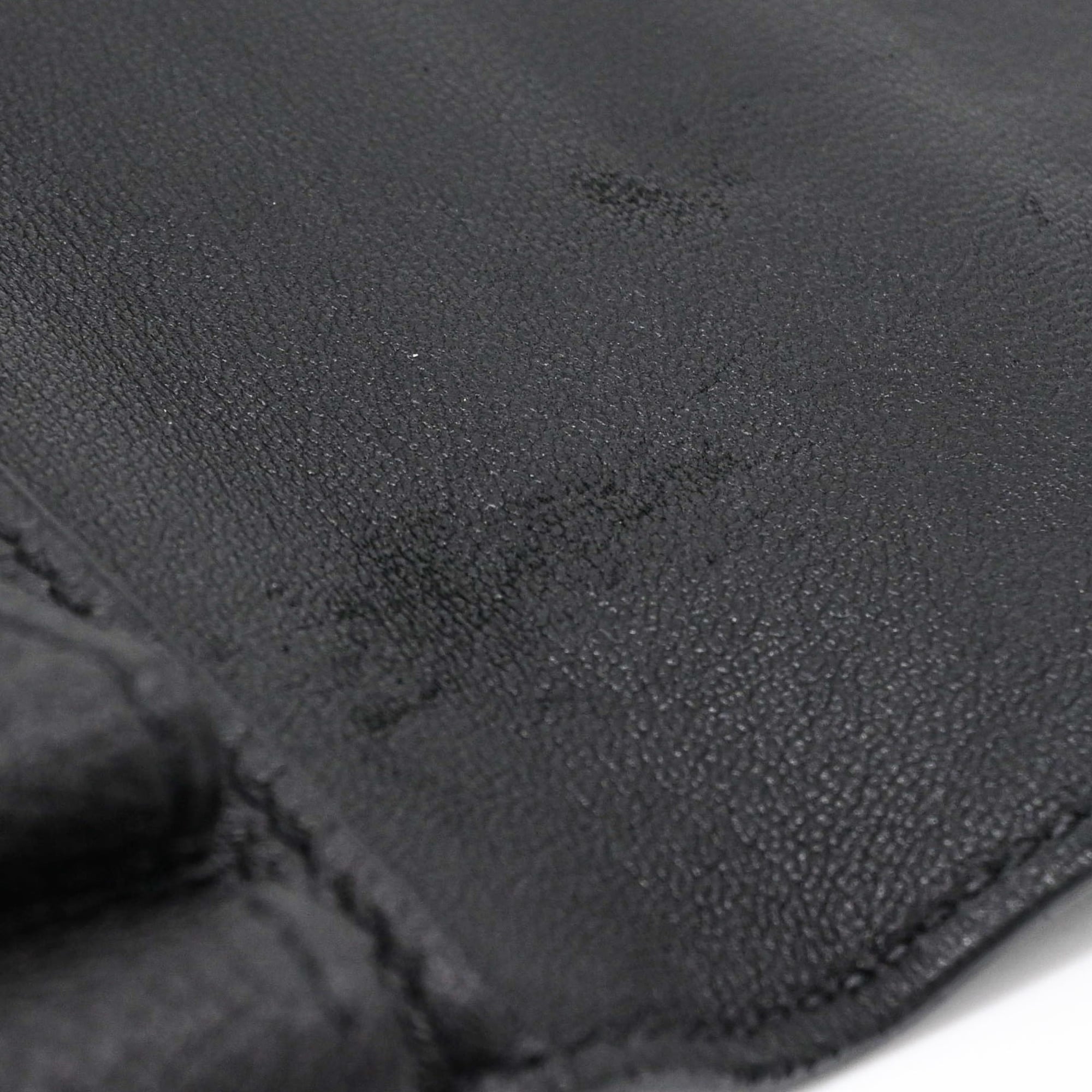 Hermes Black Evercalf Leather Wallet (Bi-Fold) (Pre-Owned)