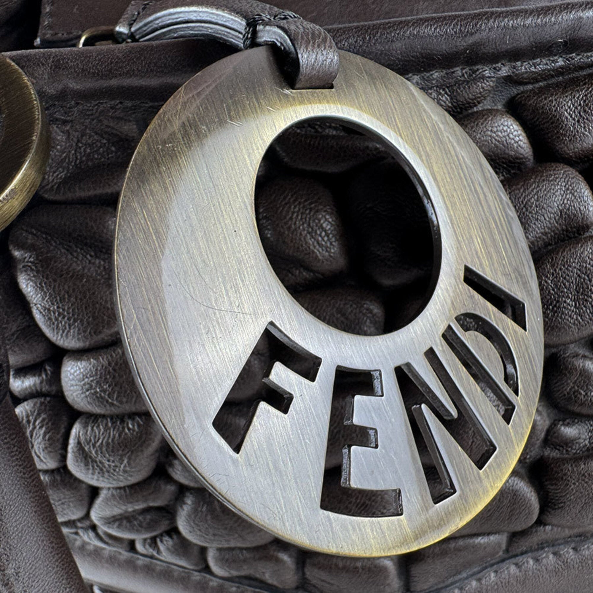 Fendi Brown Leather Shoulder Bag (Pre-Owned)