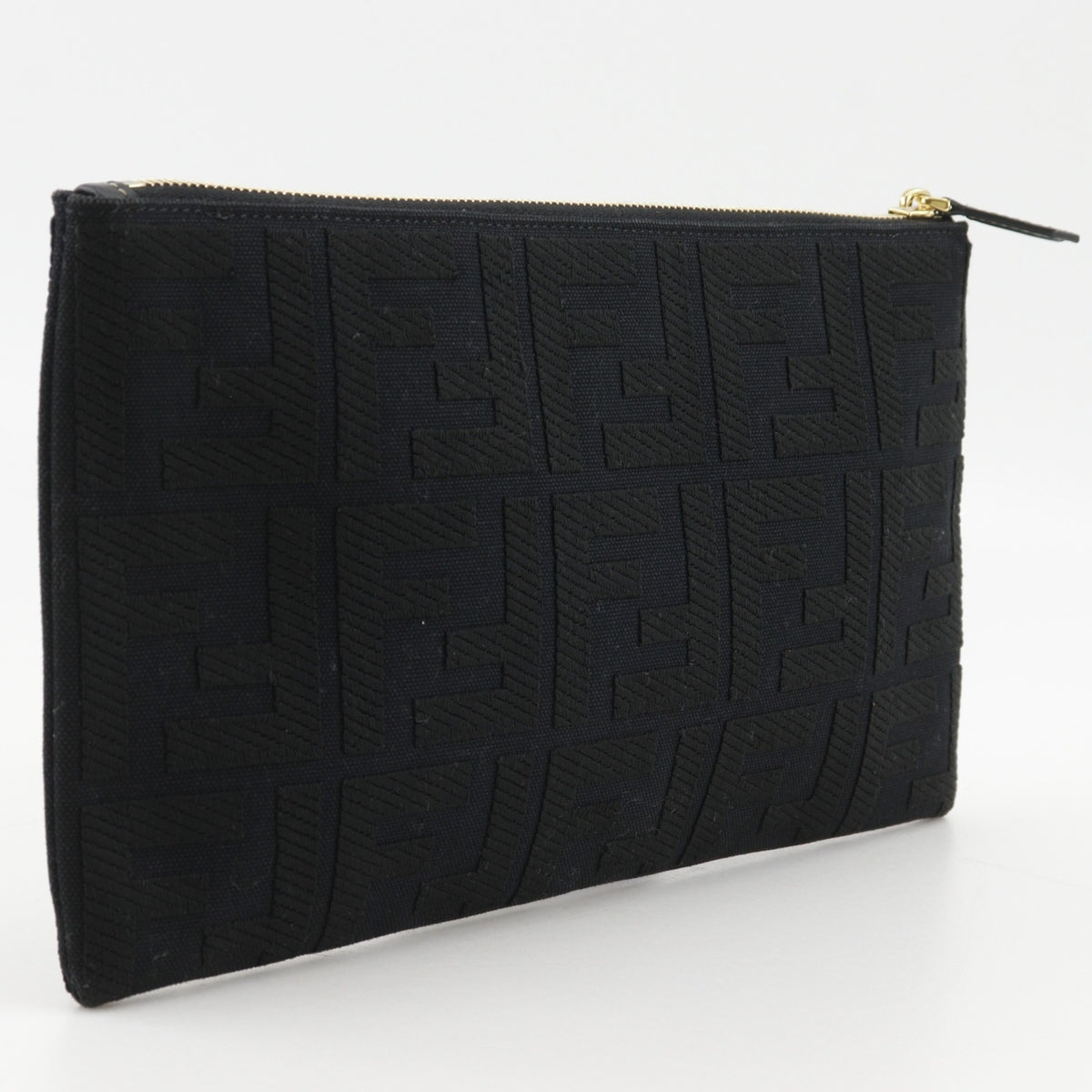 Fendi Black Cotton Pouch (Pre-Owned)