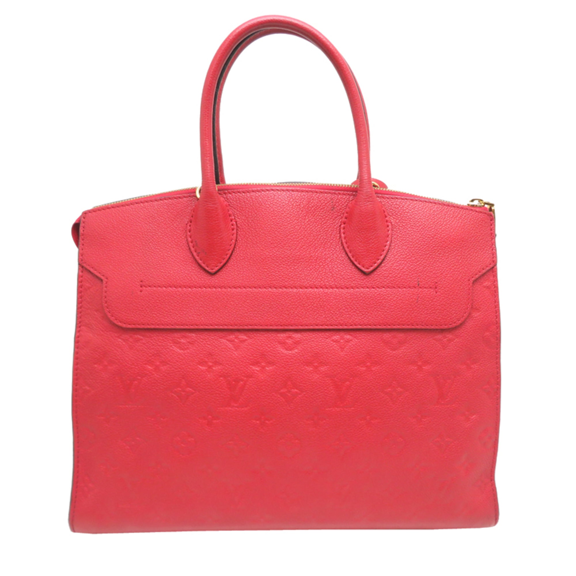 Louis Vuitton Red Color Monogram Empreinte Handbag (Pre-Owned)
