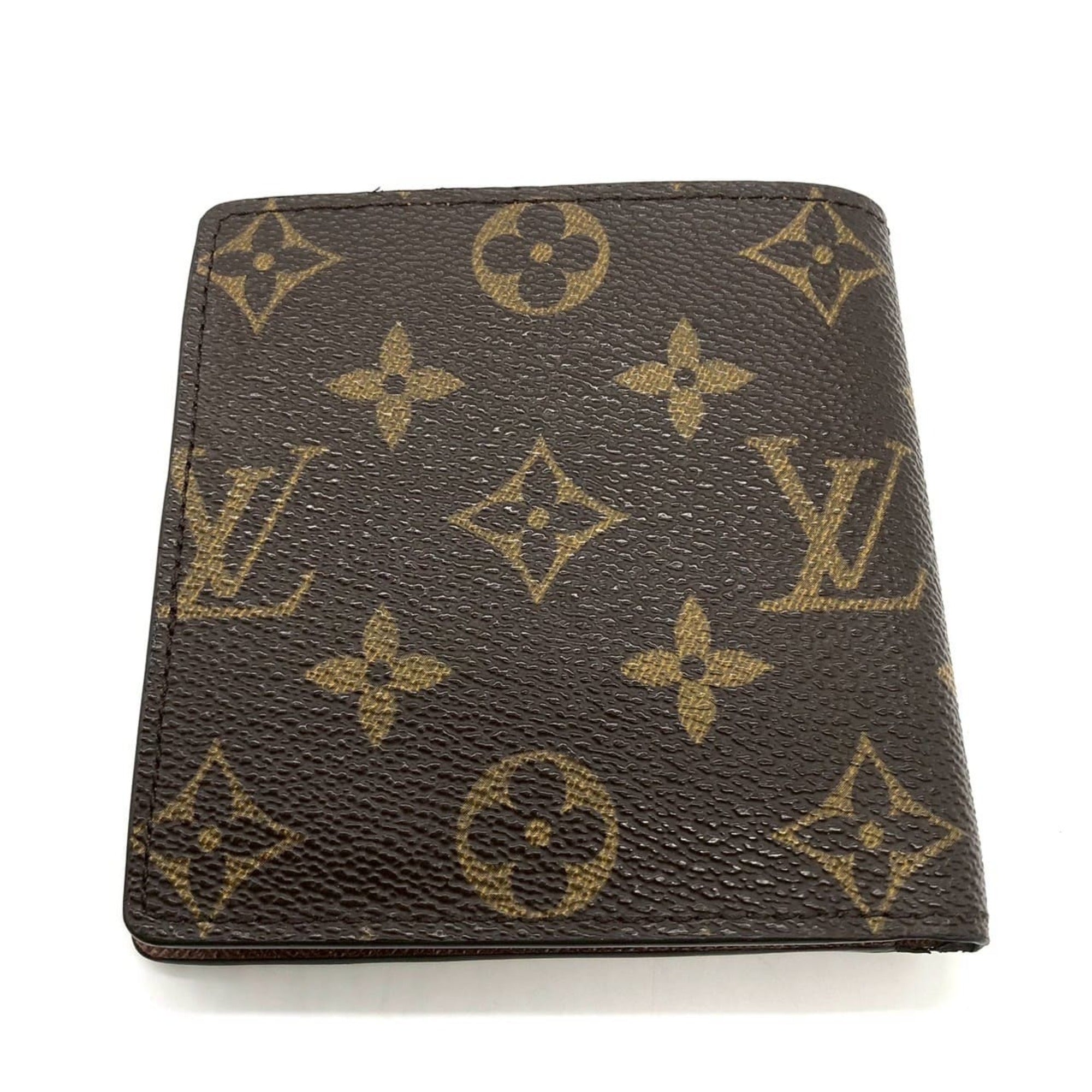 Louis Vuitton Brown Monogram Canvas Wallet (Bi-Fold) (Pre-Owned)