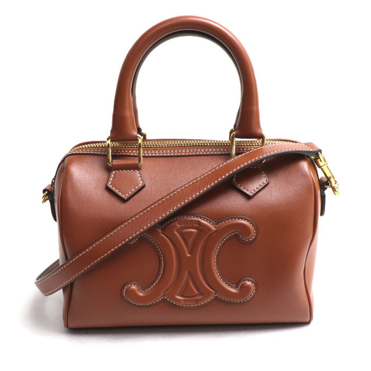 Celine Brown Leather Shoulder Bag (Pre-Owned)