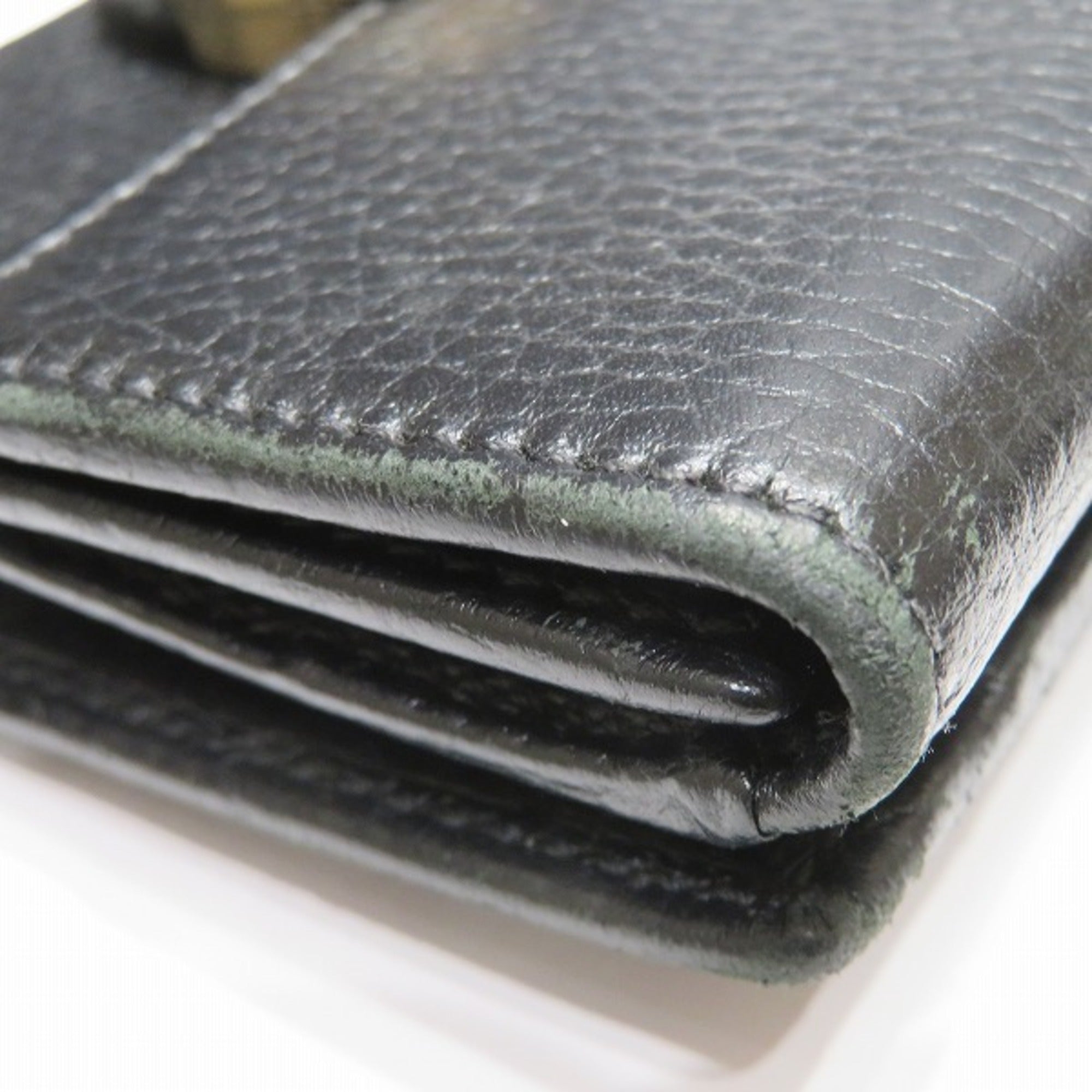 Gucci Black Leather Wallet (Tri-Fold) (Pre-Owned)