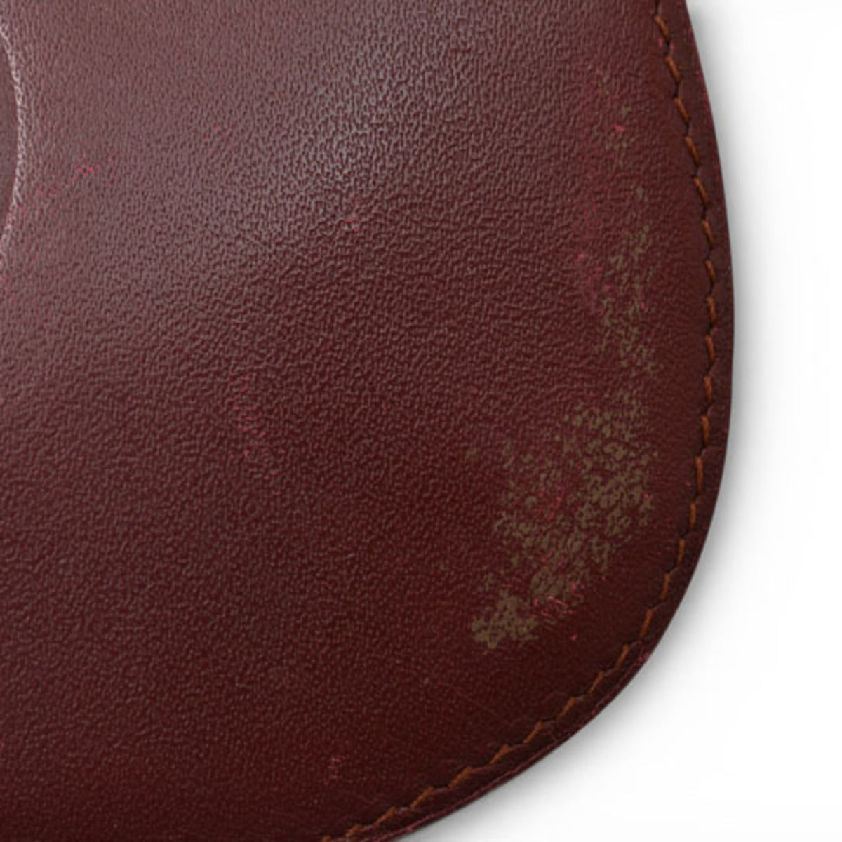 Cartier Must Bordeaux Leather Coin Purse/Coin Case (Pre-Owned)