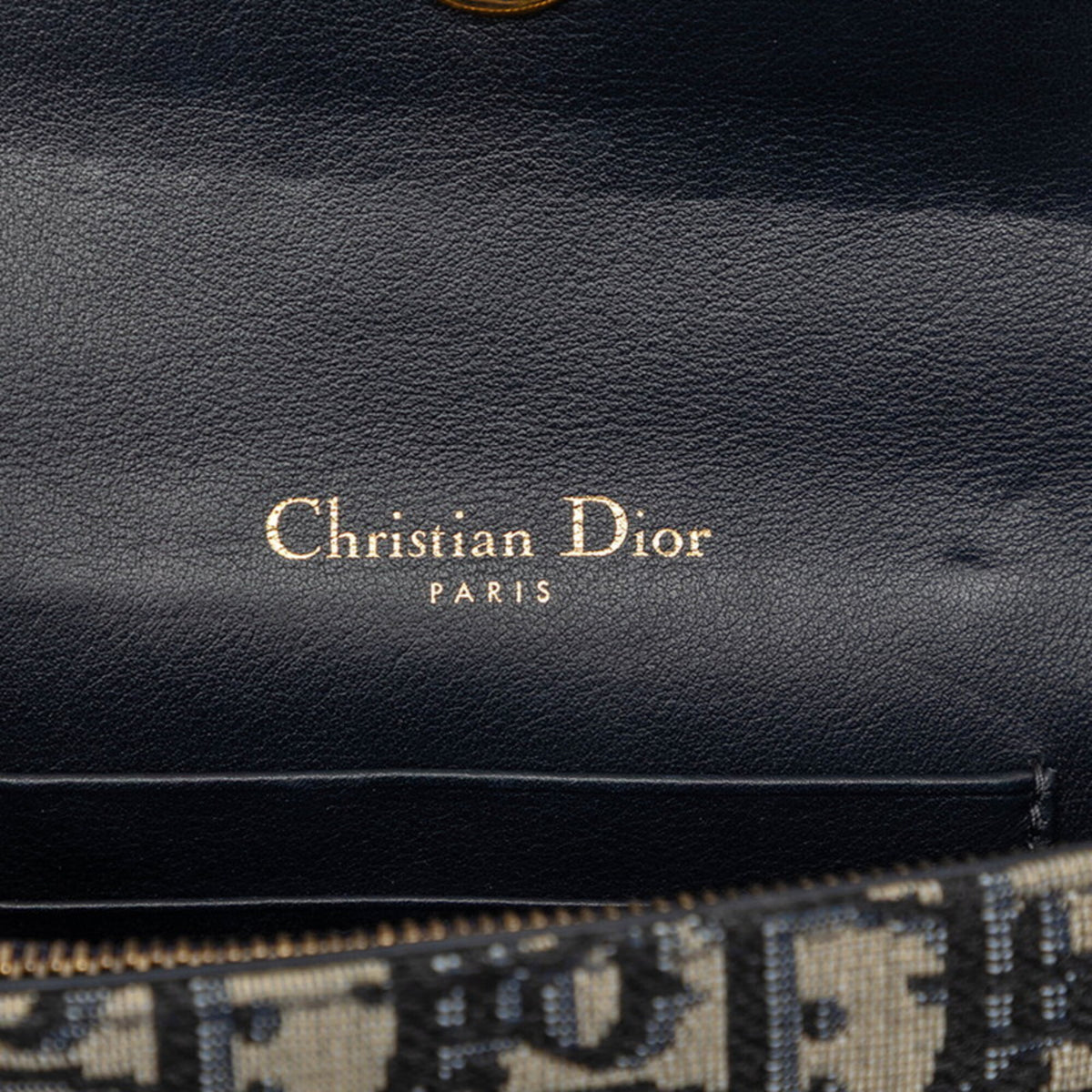 Christian Dior Trotter Beige Navy Canvas Leather Fanny Pack (Pre-Owned)