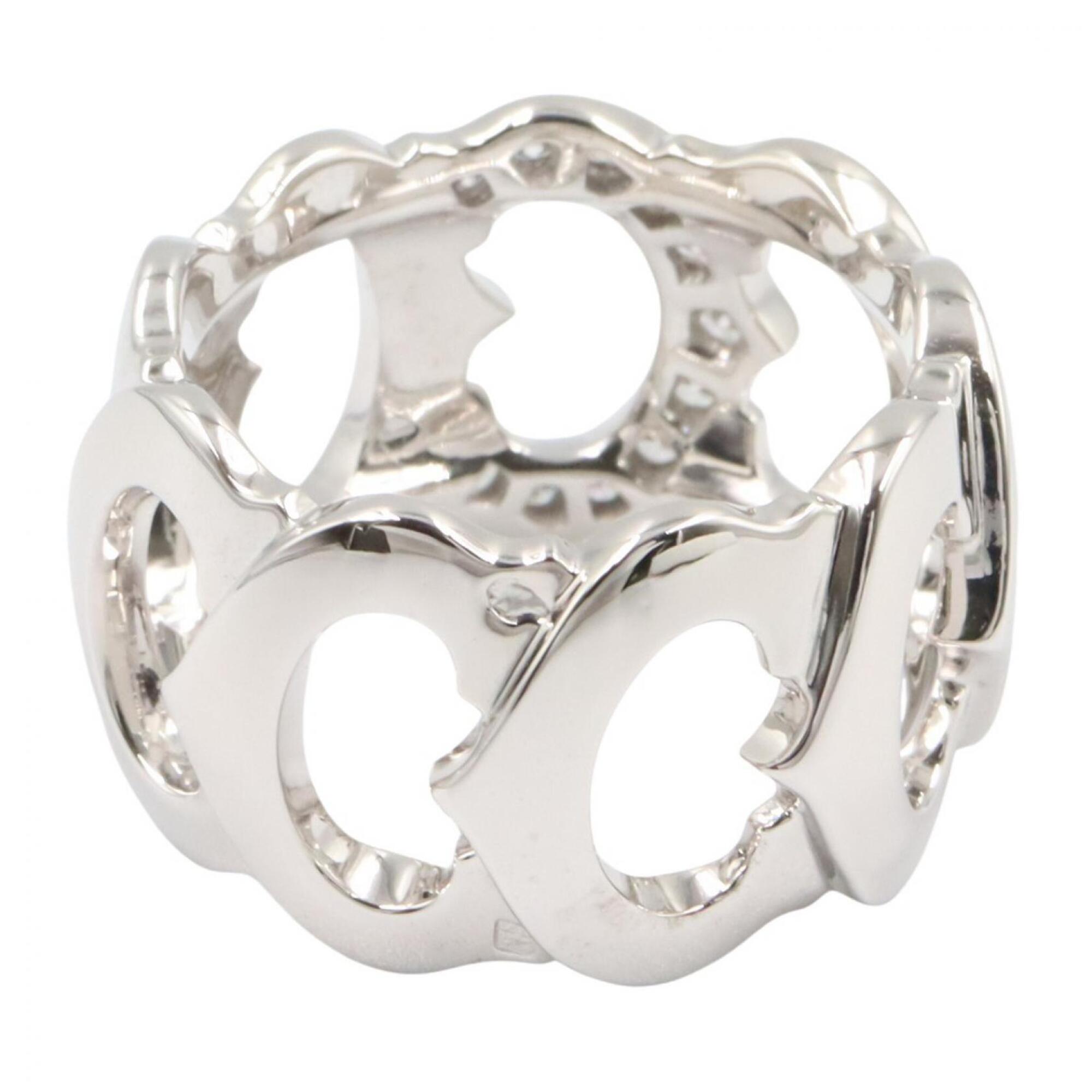 Cartier Silver Clear White Gold (18K) Band Ring (Pre-Owned)