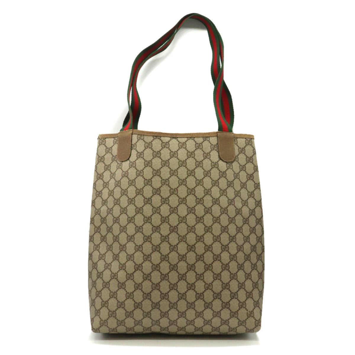 Gucci Beige Gg Supreme Shoulder Bag Tote Bag (Pre-Owned)