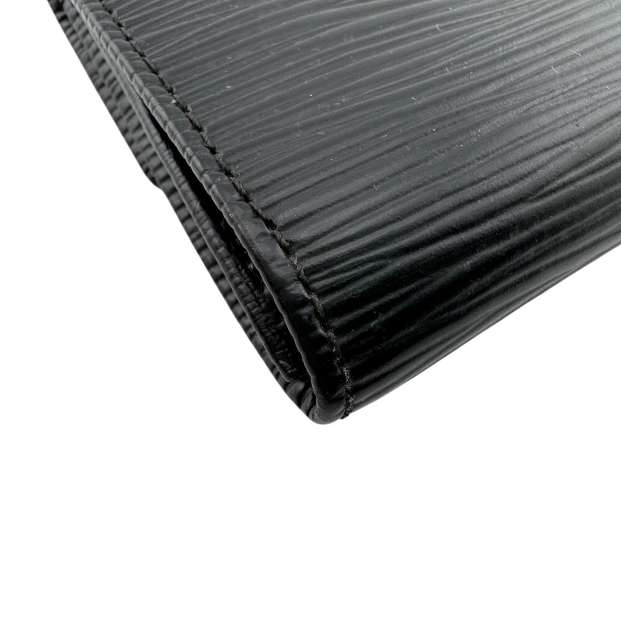 Louis Vuitton Black Leather Coin Purse/Coin Case (Pre-Owned)