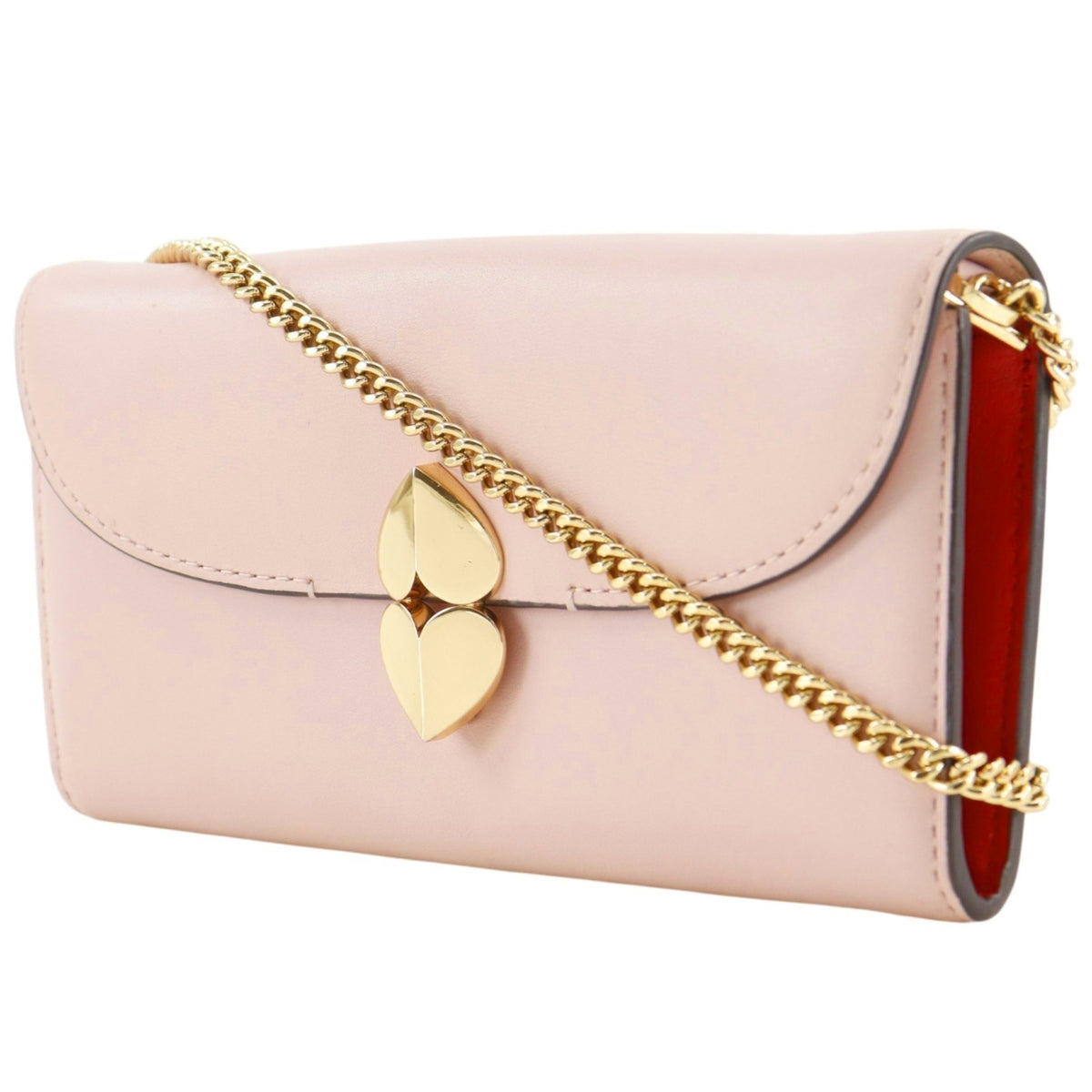 Kate Spade Pink Leather Chain/Shoulder Wallet (Pre-Owned)