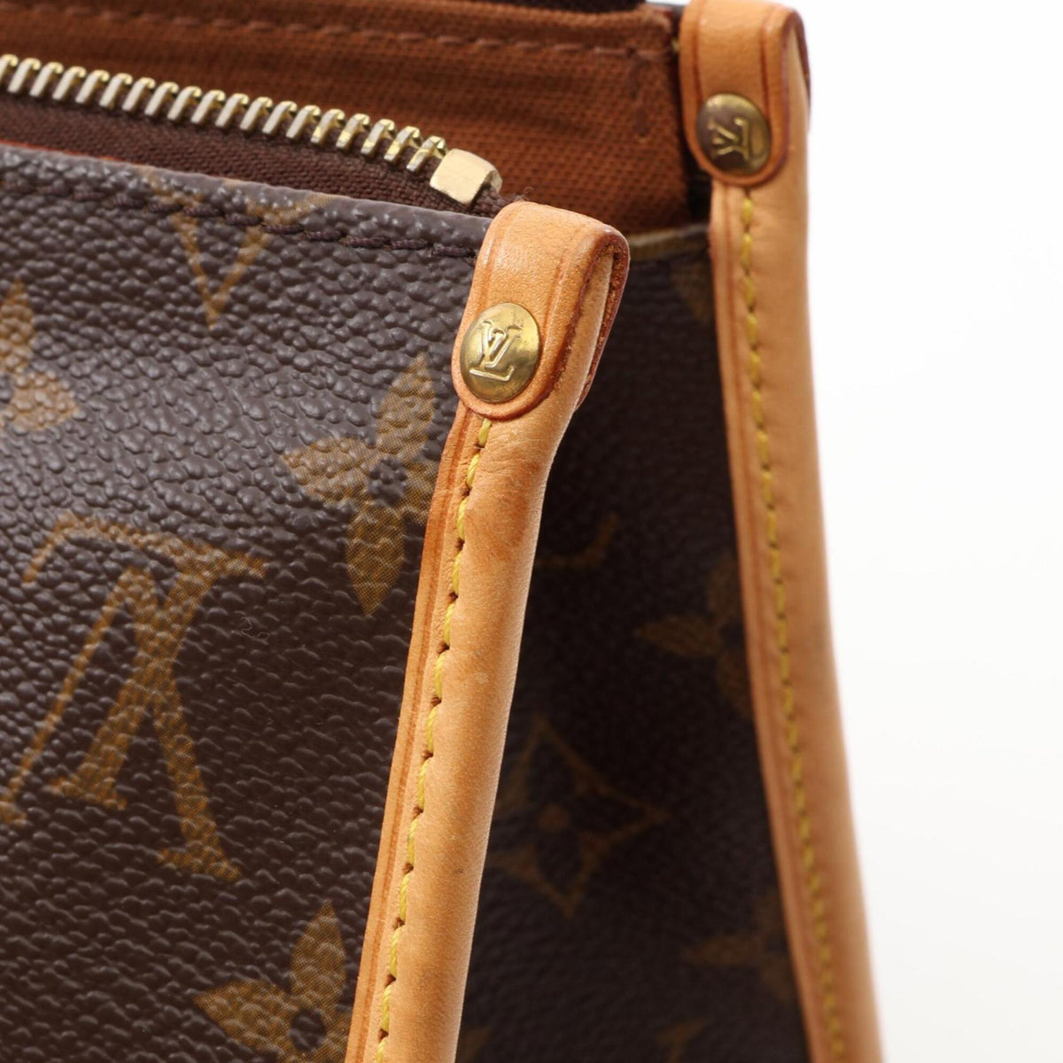 Louis Vuitton Brown Coated Canvas Leather Handbag (Pre-Owned)