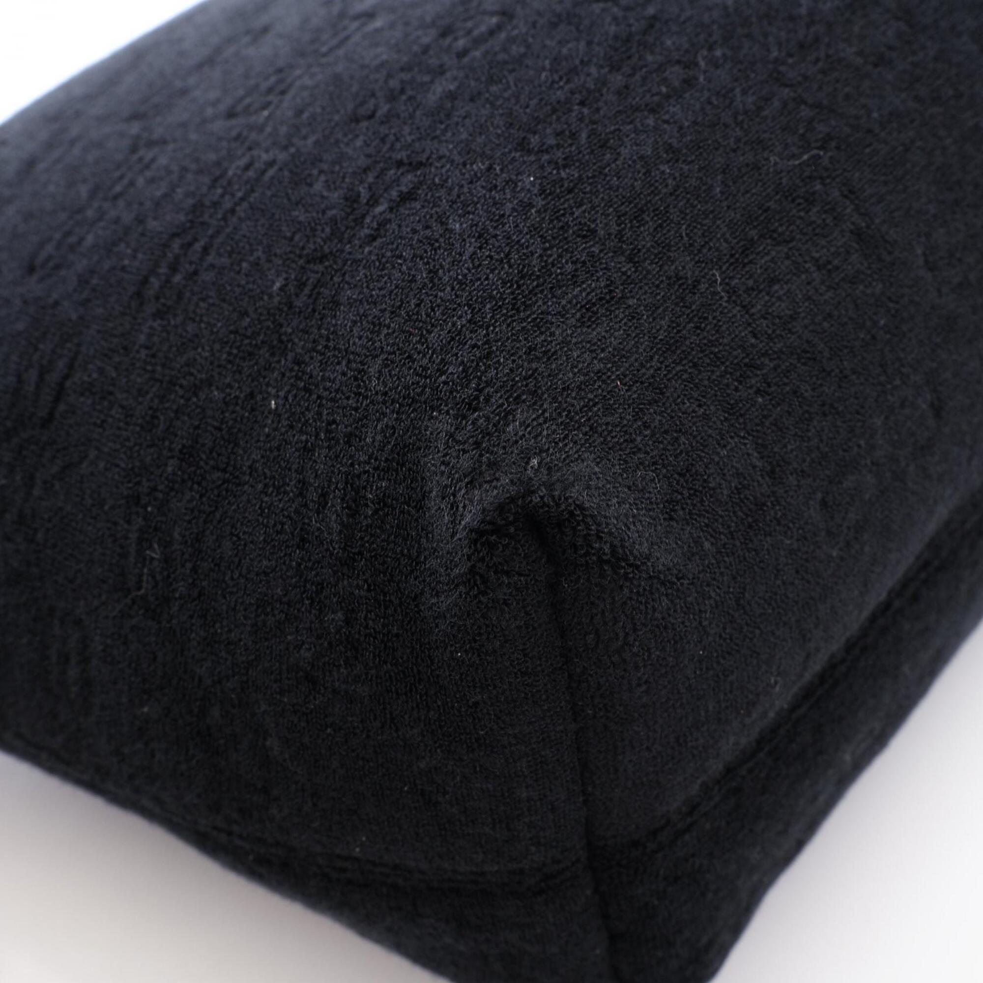 Balenciaga Black Pile Fabric Clutch Bag Handbag Pouch (Pre-Owned)