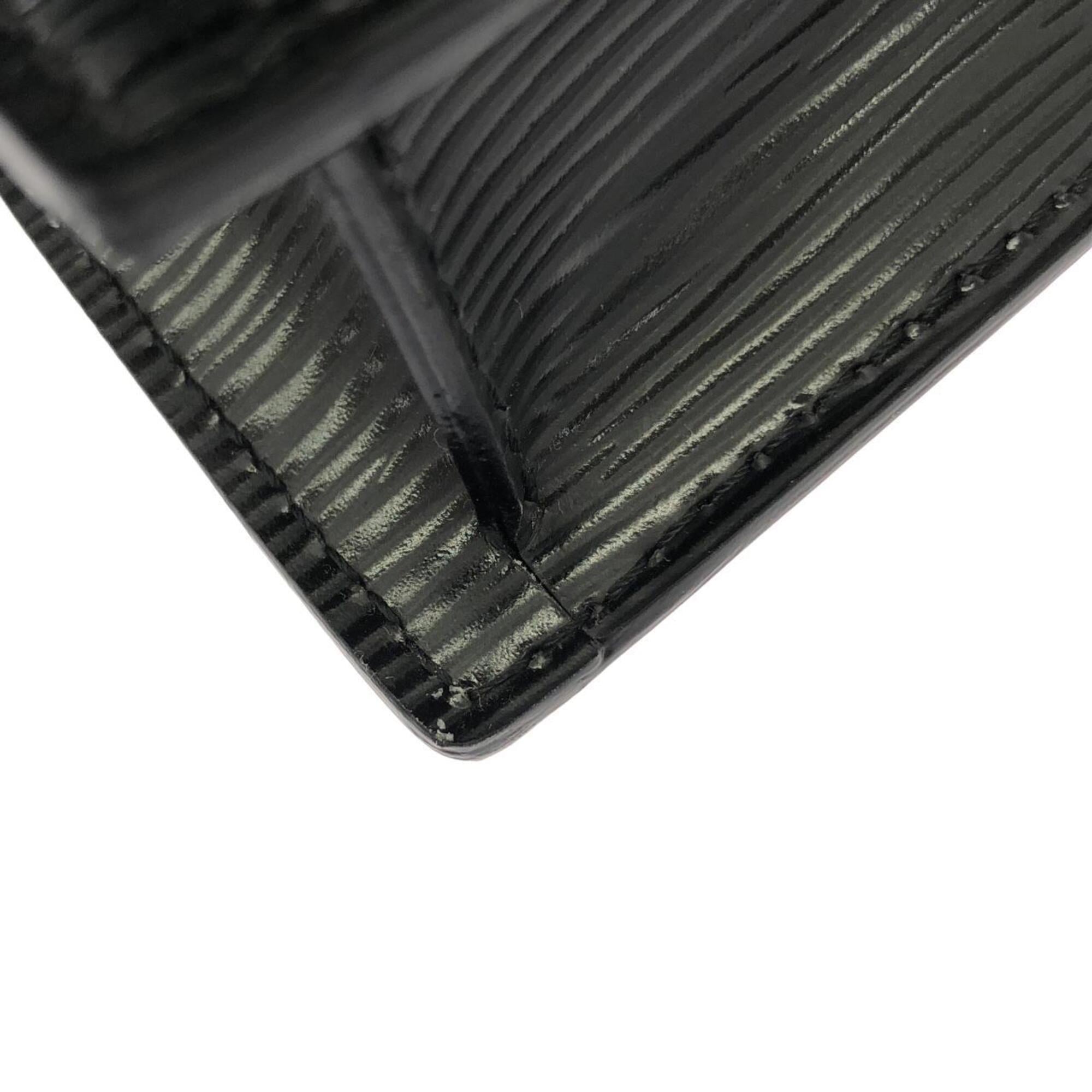 Louis Vuitton Black Leather Handbag (Pre-Owned)