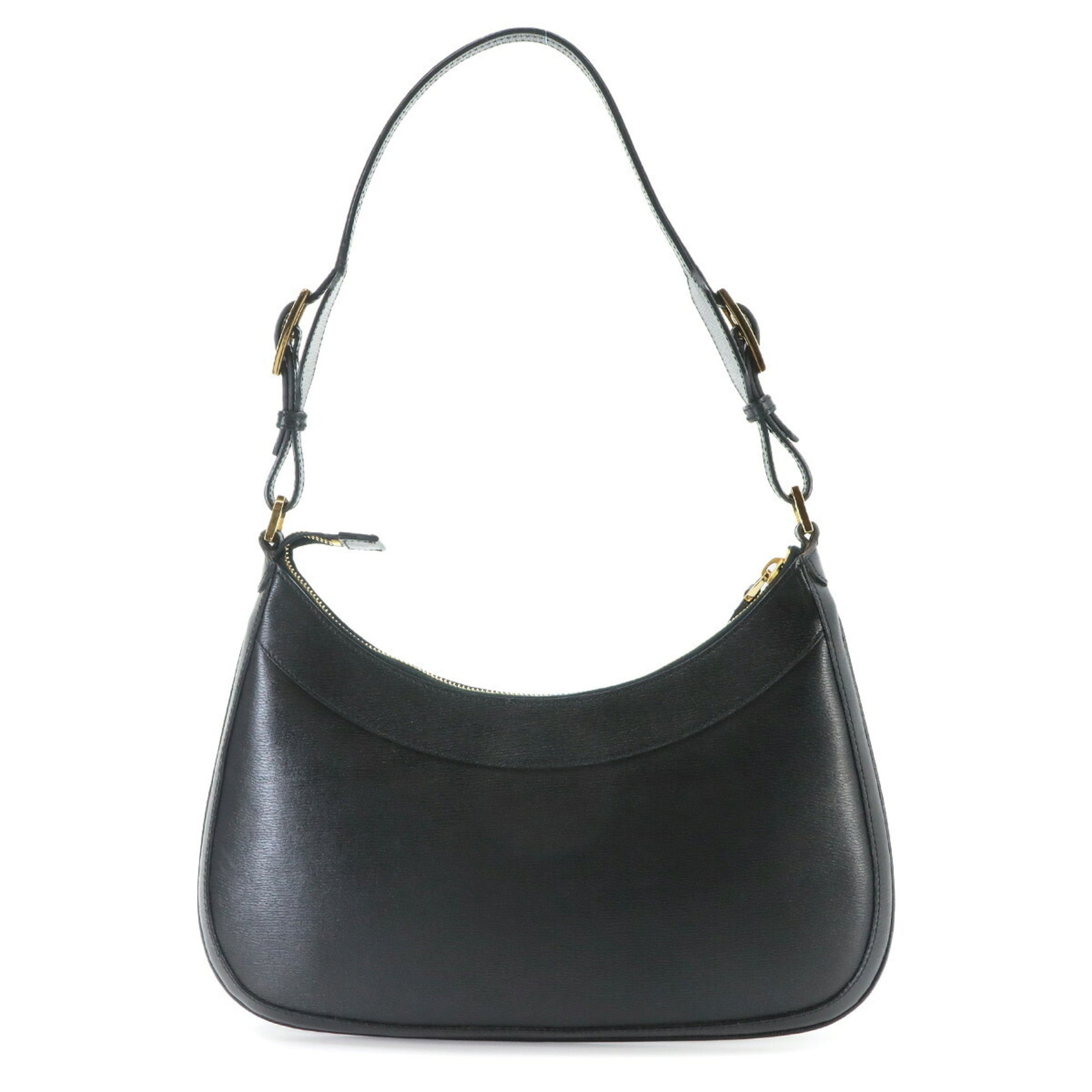 Gucci Black Leather Handbag Shoulder Bag (Pre-Owned)