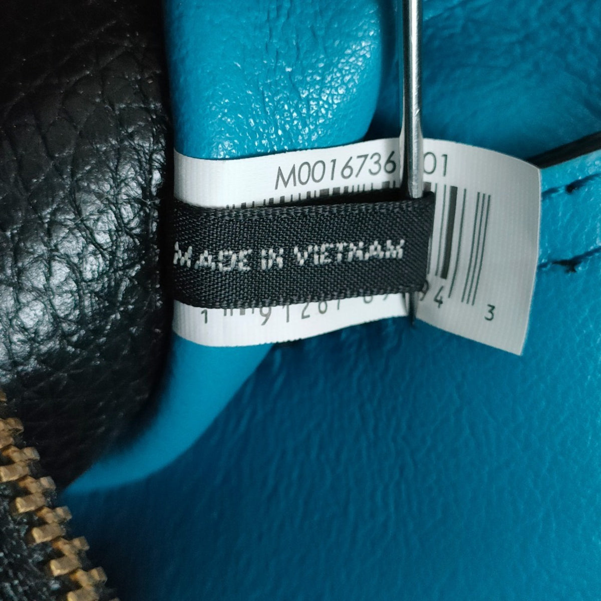 Marc Jacobs Black Blue Leather Tote Bag (Pre-Owned)