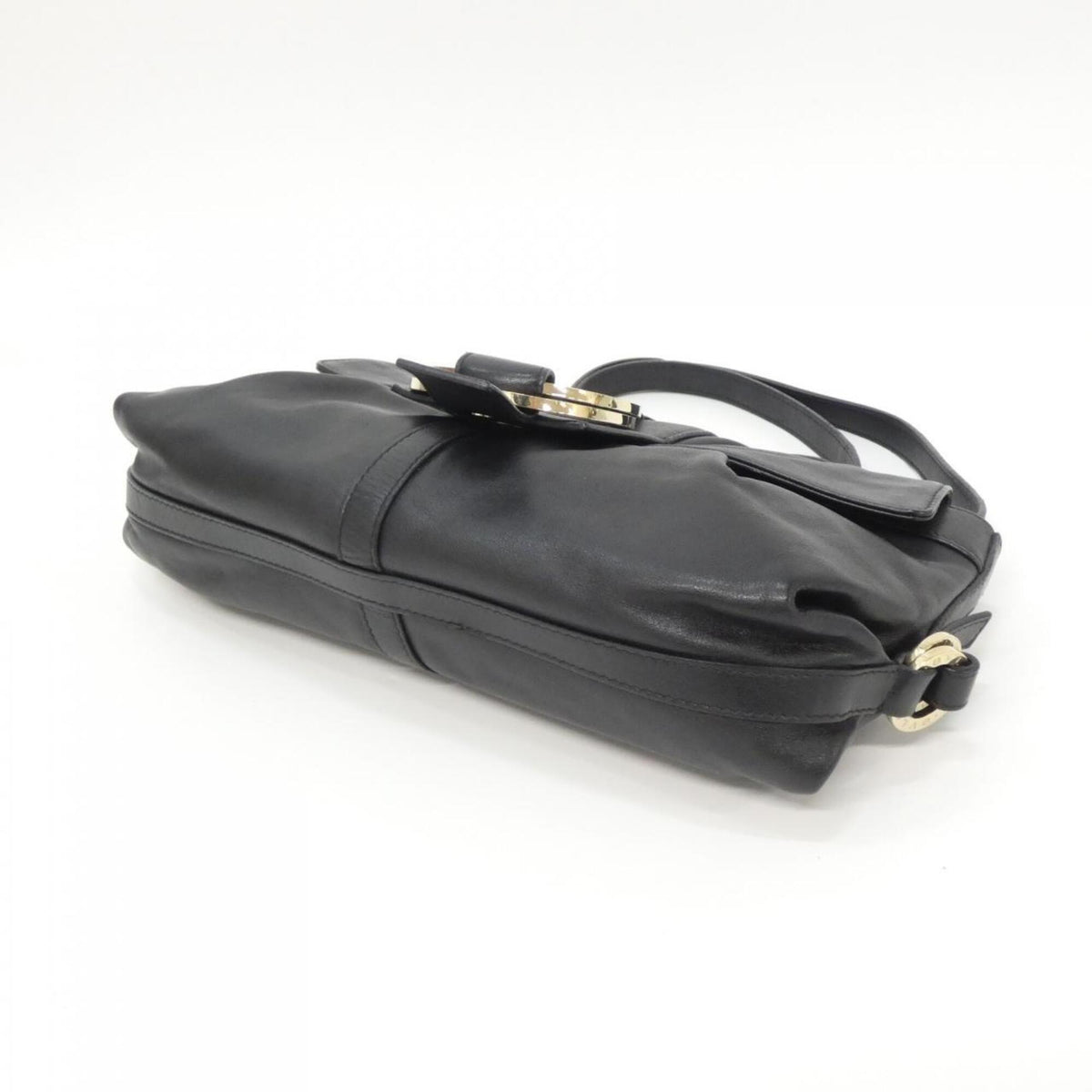 Bvlgari Black Leather Shoulder Bag (Pre-Owned)