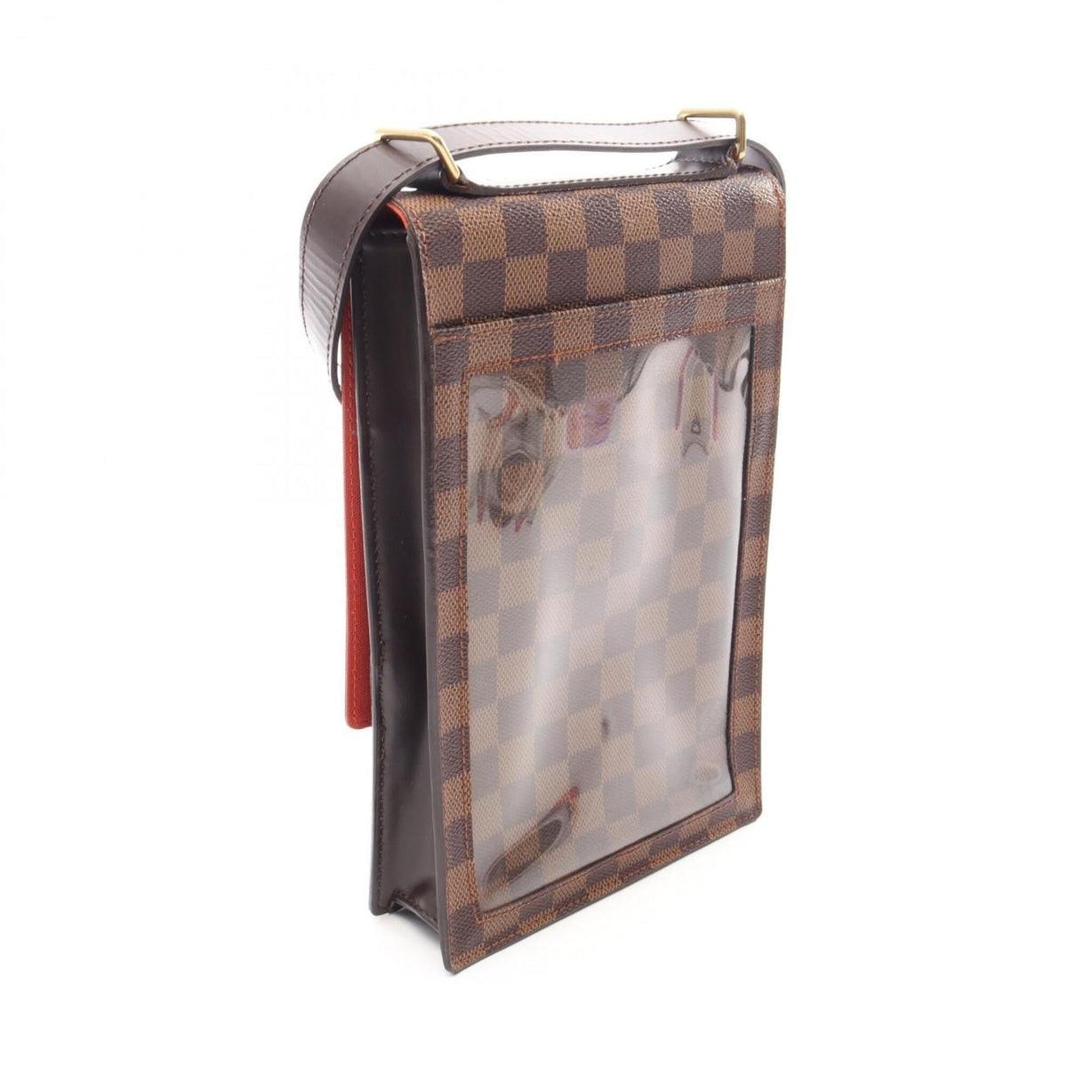 Louis Vuitton Brown Damier Canvas Coated Canvas Leather Handbag Shoulder Bag (Pre-Owned)