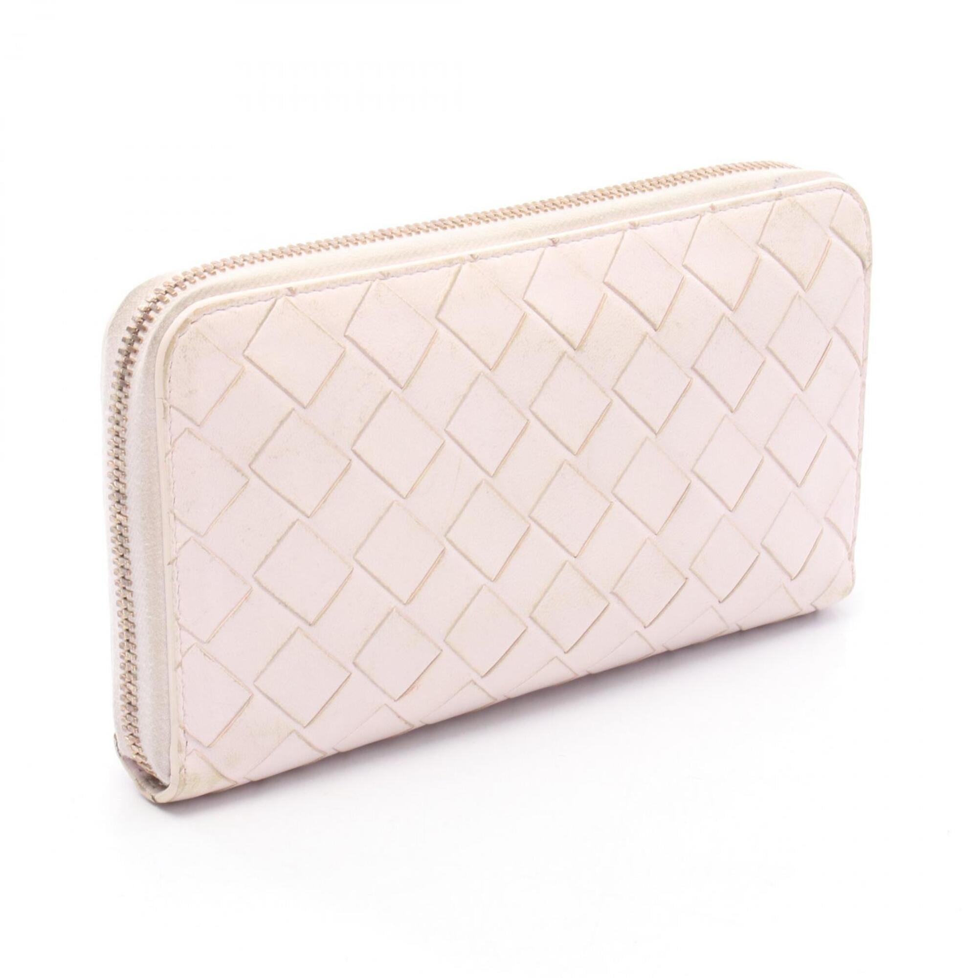 Bottega Veneta Pink Intrecciato Long Wallet (Bi-Fold) (Pre-Owned)