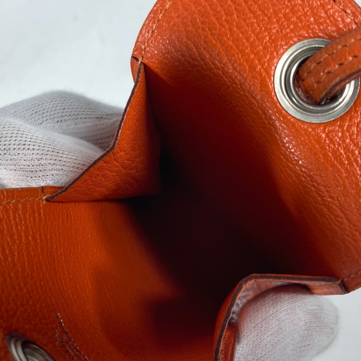 Hermes Orange Leather Pouch (Pre-Owned)