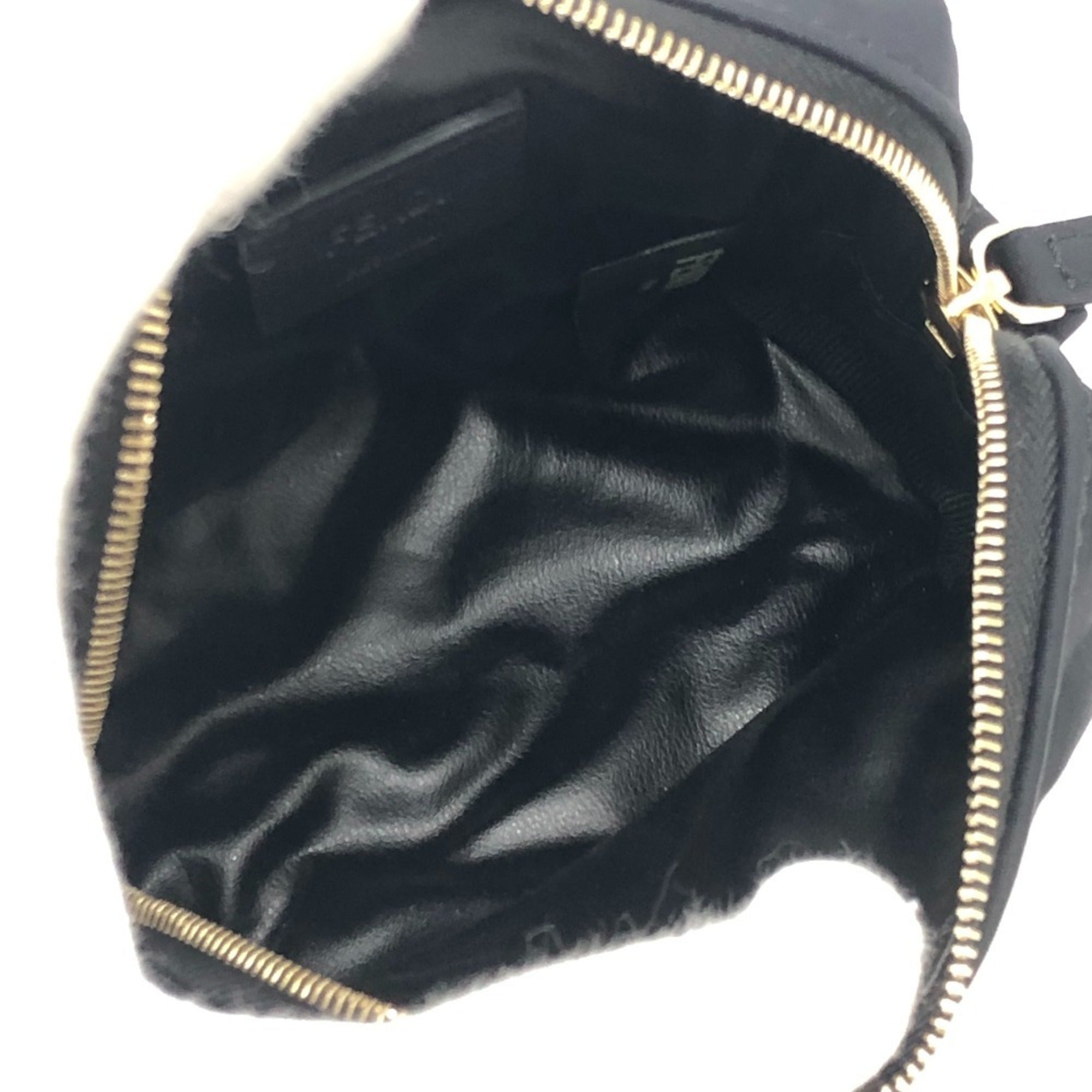 Fendi Zucca Black Canvas Pouch Wash Bag (Pre-Owned)