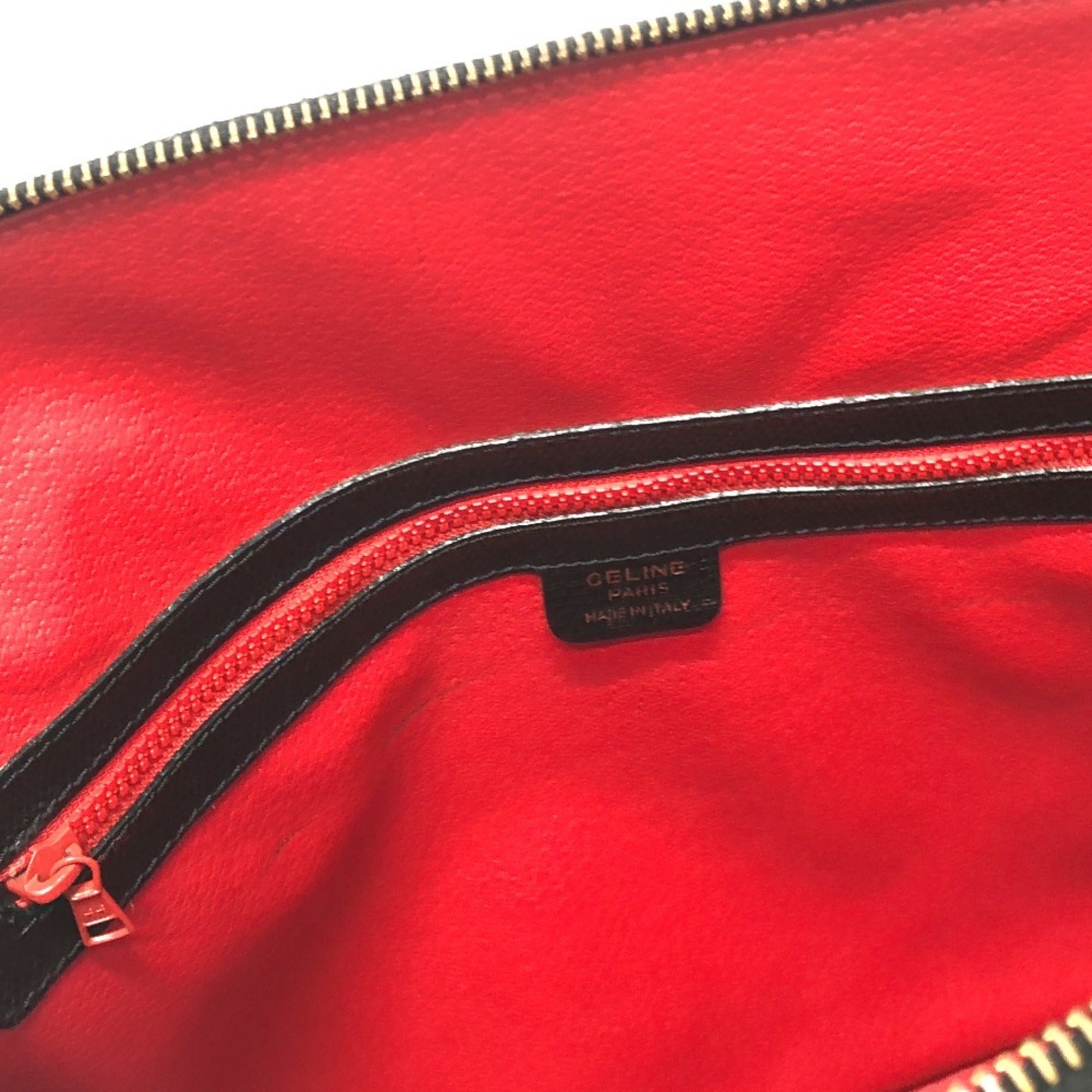 Celine Black Leather Handbag Tote Bag (Pre-Owned)