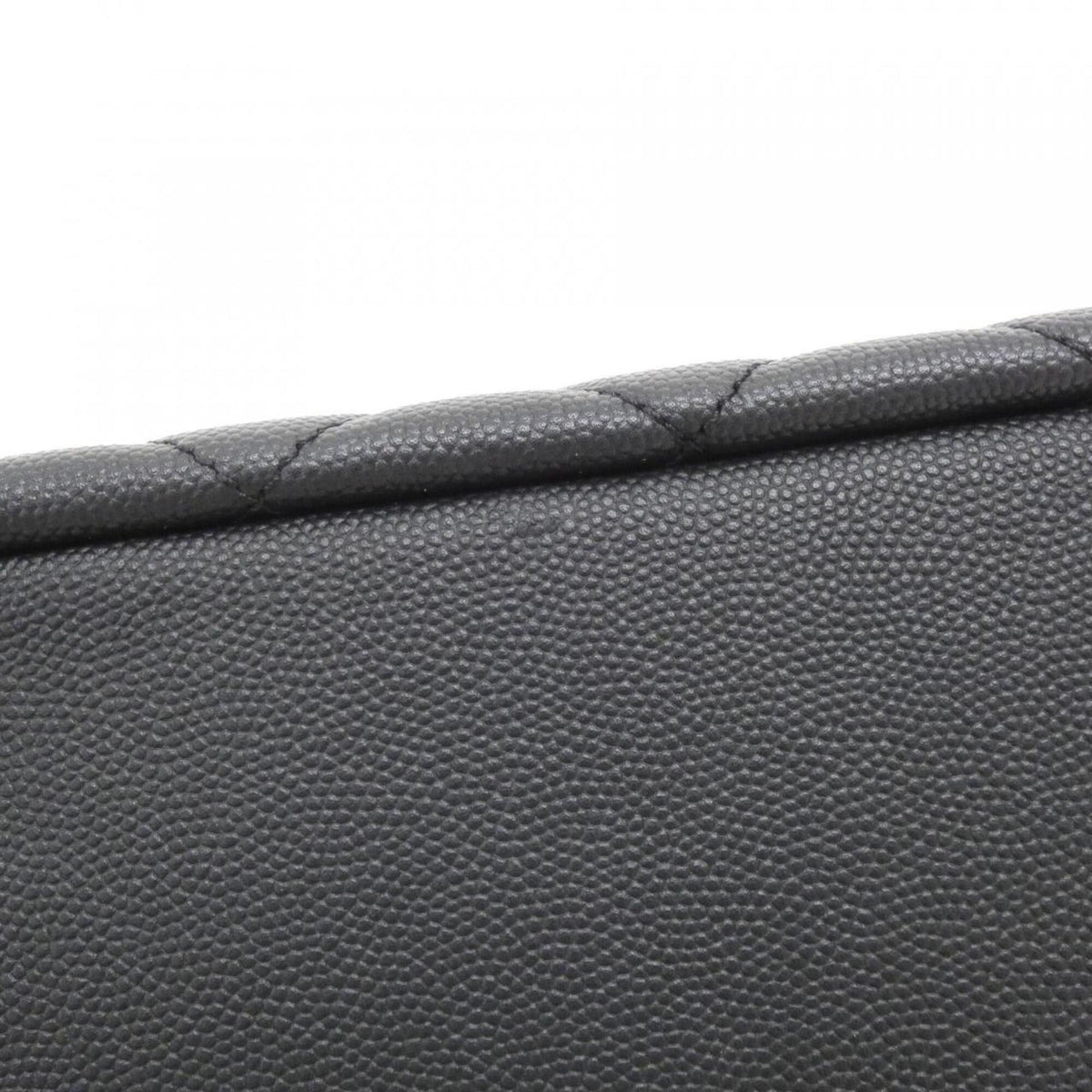 Chanel Black Bordeaux Grained Calfskin Handbag (Pre-Owned)