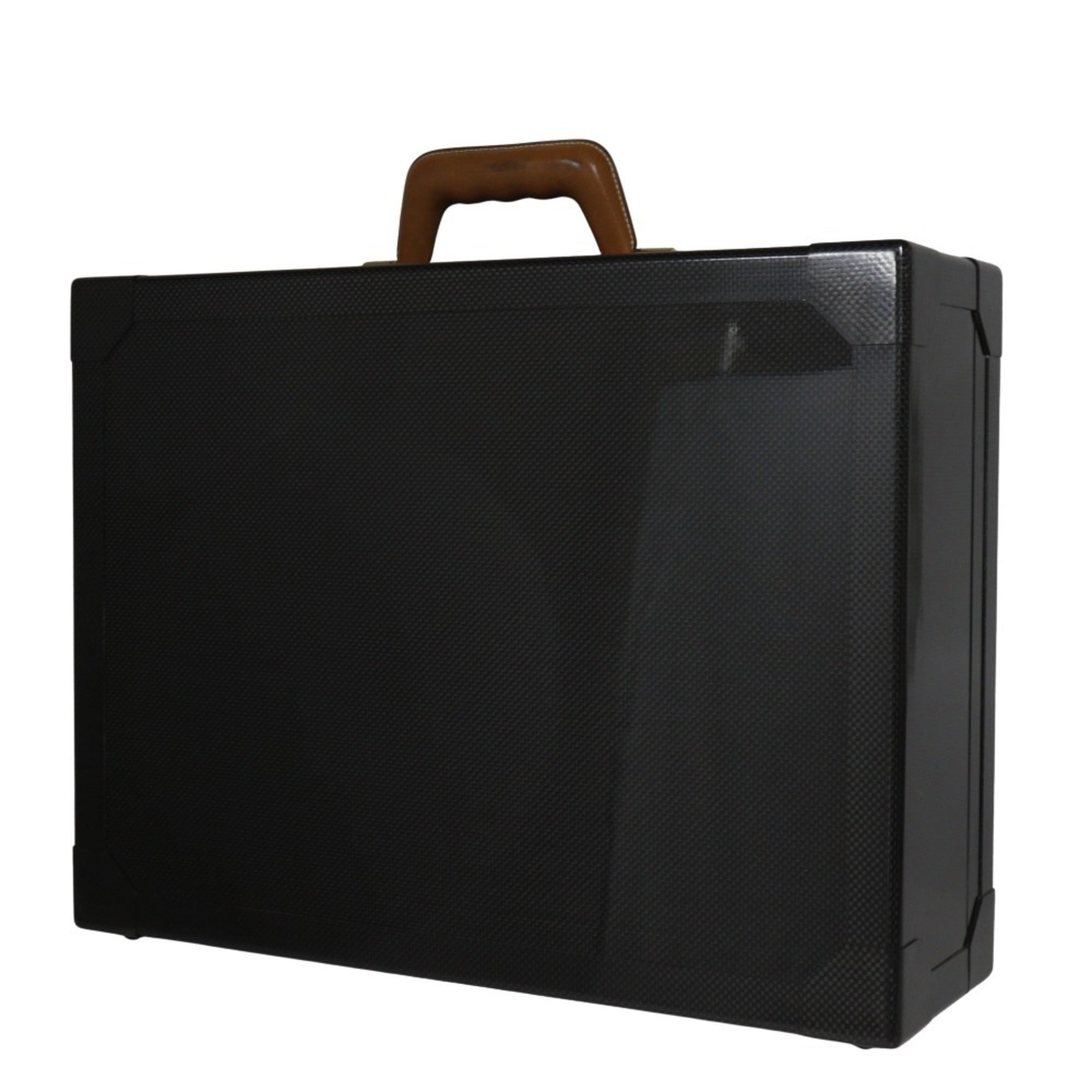 Hermes Black Leather Attaché Case (Pre-Owned)