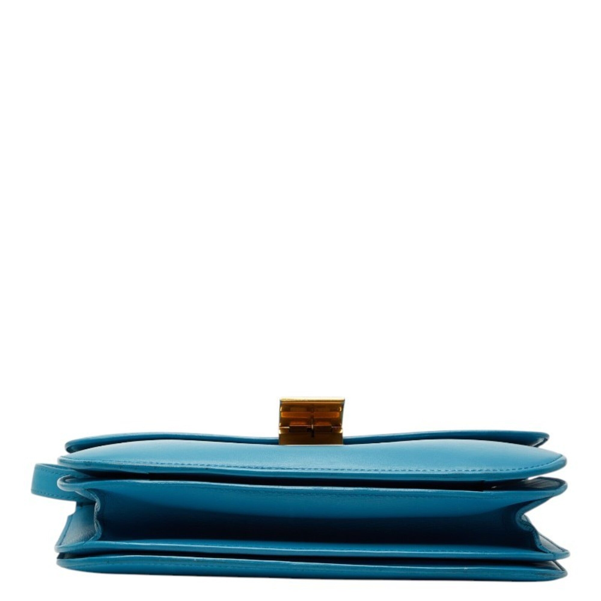 Celine Light Blue Leather Shoulder Bag (Pre-Owned)