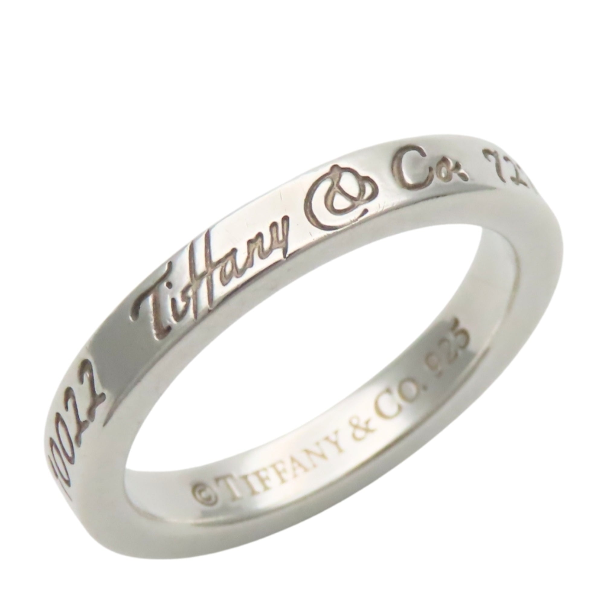 Tiffany Silver Silver 925 Band Ring (Pre-Owned)
