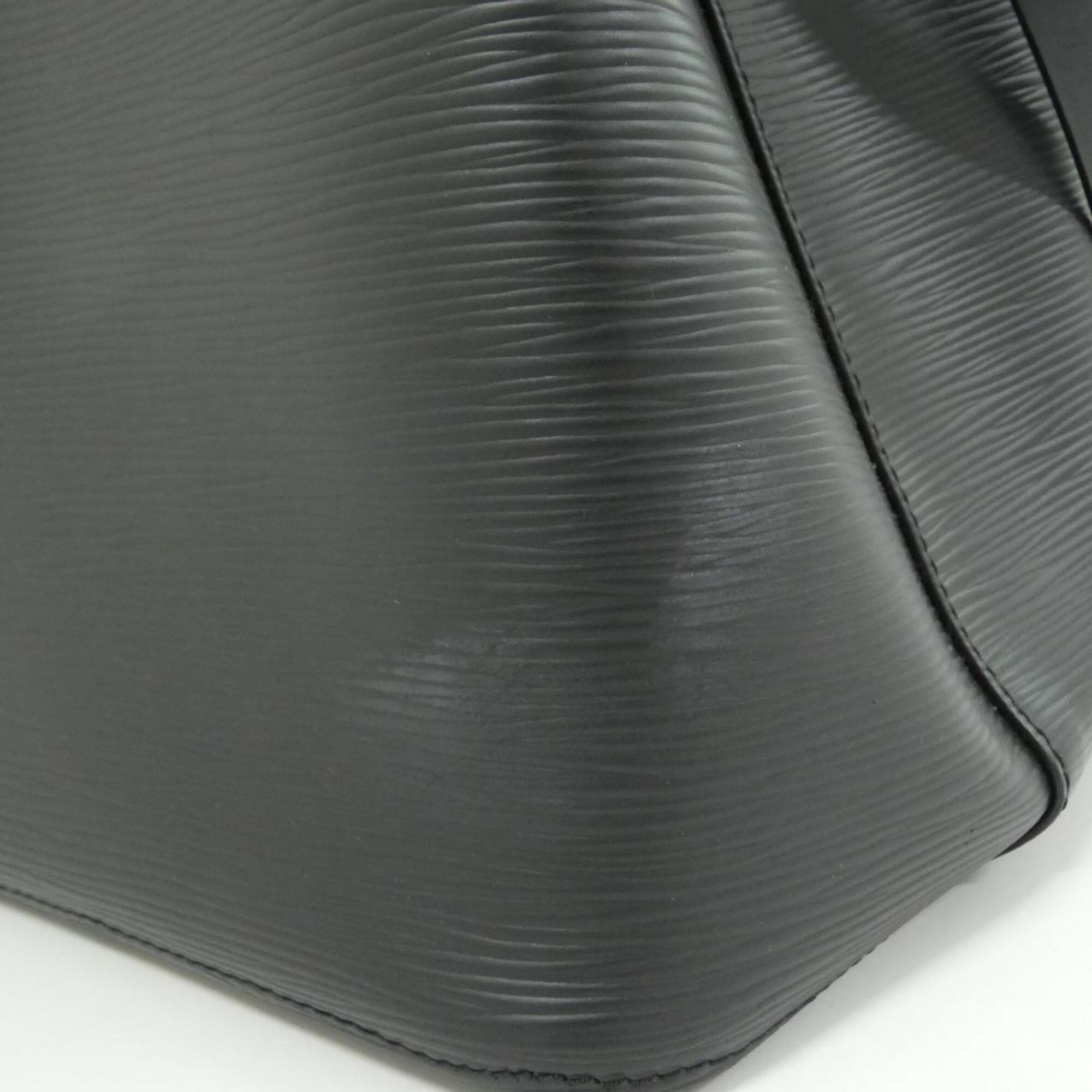 Louis Vuitton Black Leather Shoulder Bag (Pre-Owned)