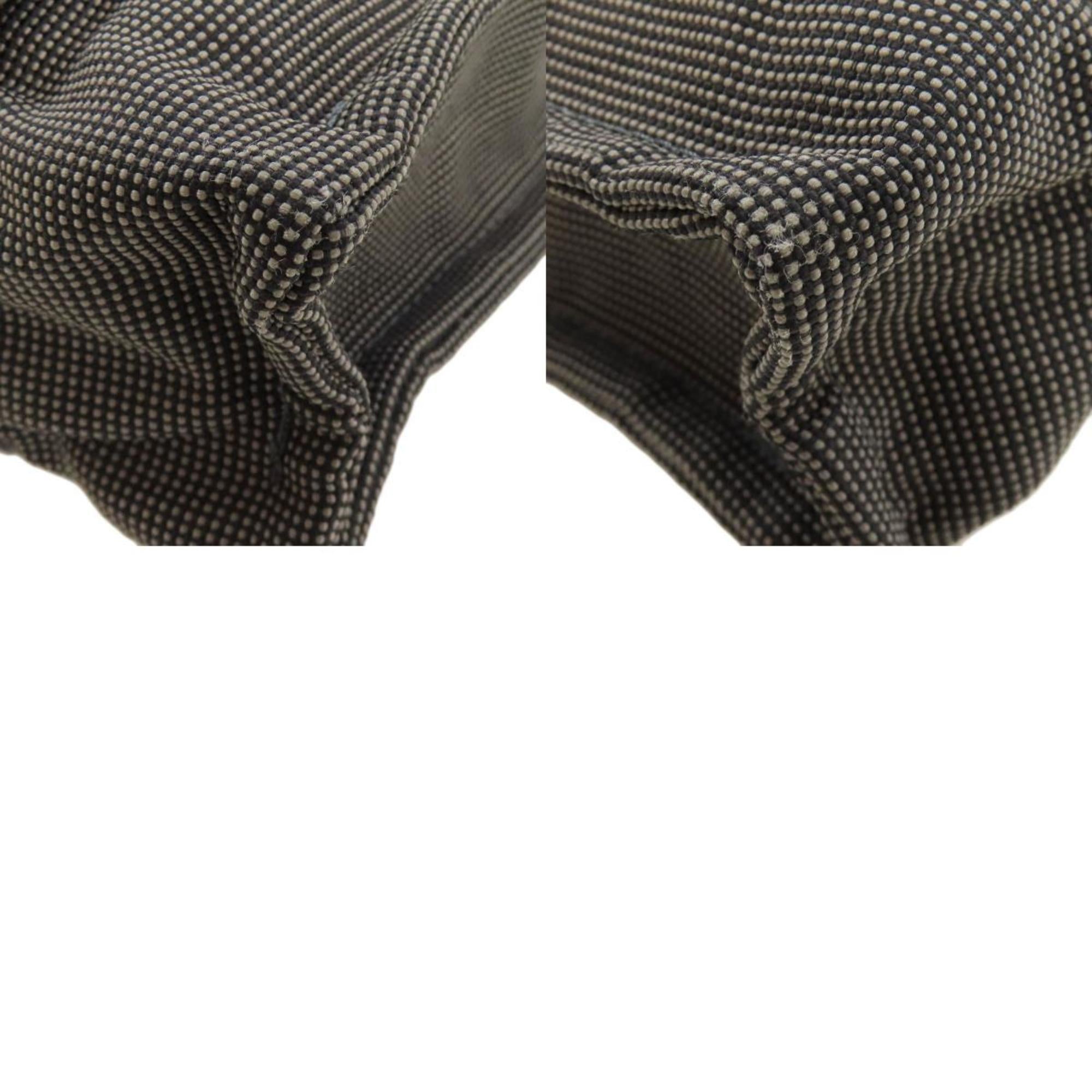 Hermes Her Line Gray Canvas Backpack (Pre-Owned)