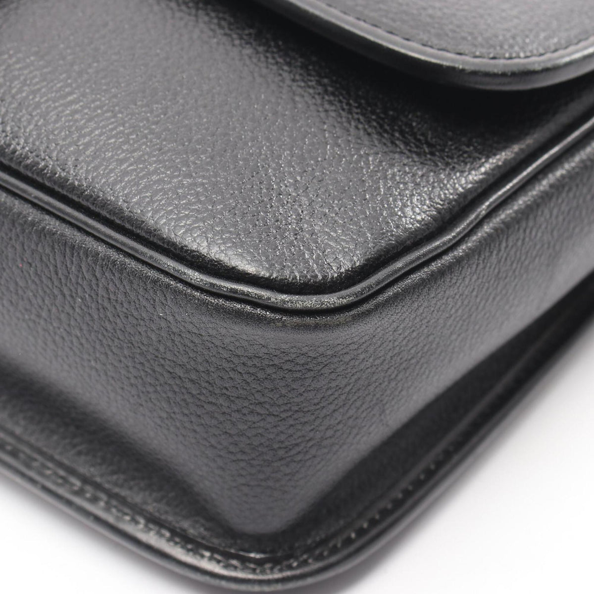 Yves Saint Laurent Black Leather Handbag Shoulder Bag (Pre-Owned)