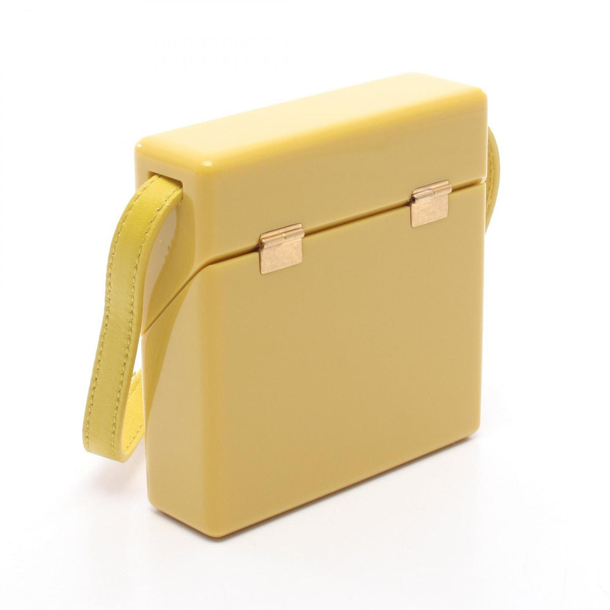 Bottega Veneta Yellow Leather Plastic Handbag Shoulder Bag (Pre-Owned)