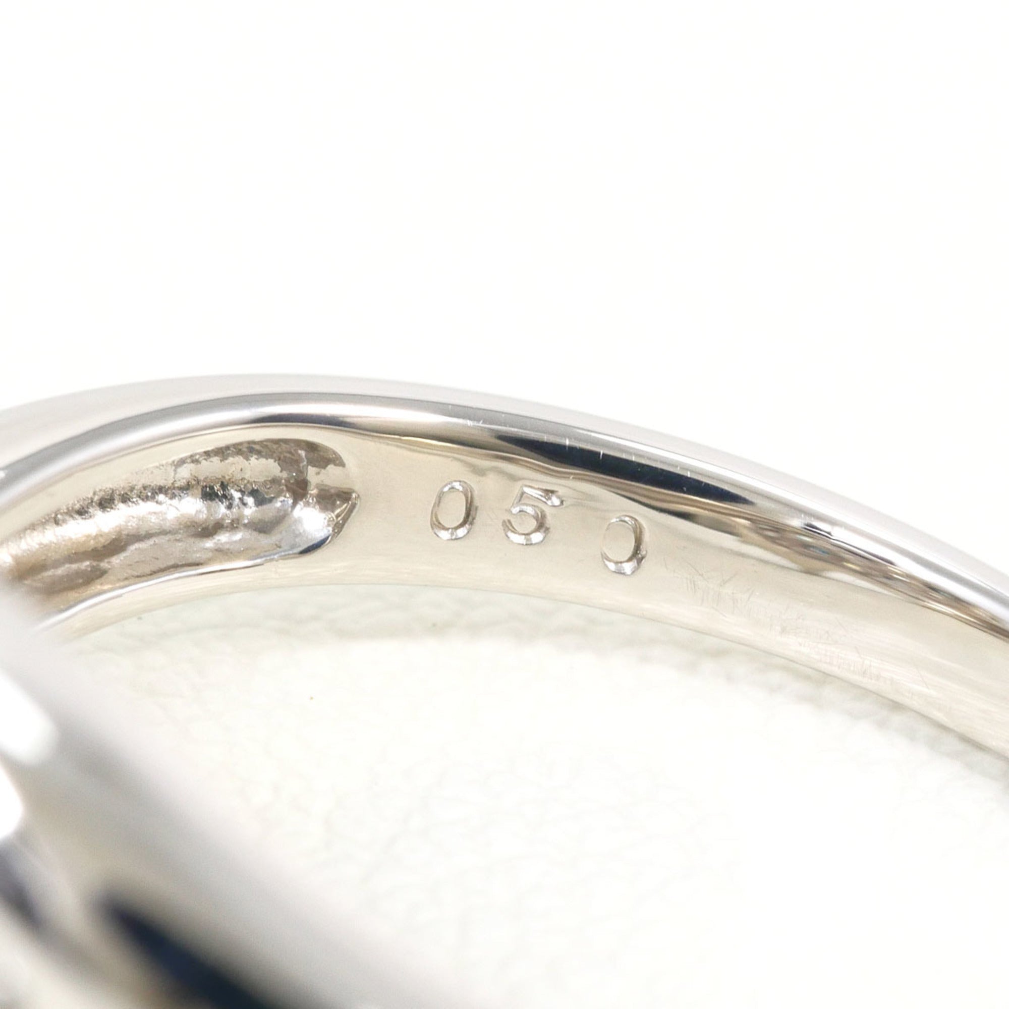 Unbranded Blue Platinum Platinum 900 Band Ring (Pre-Owned)