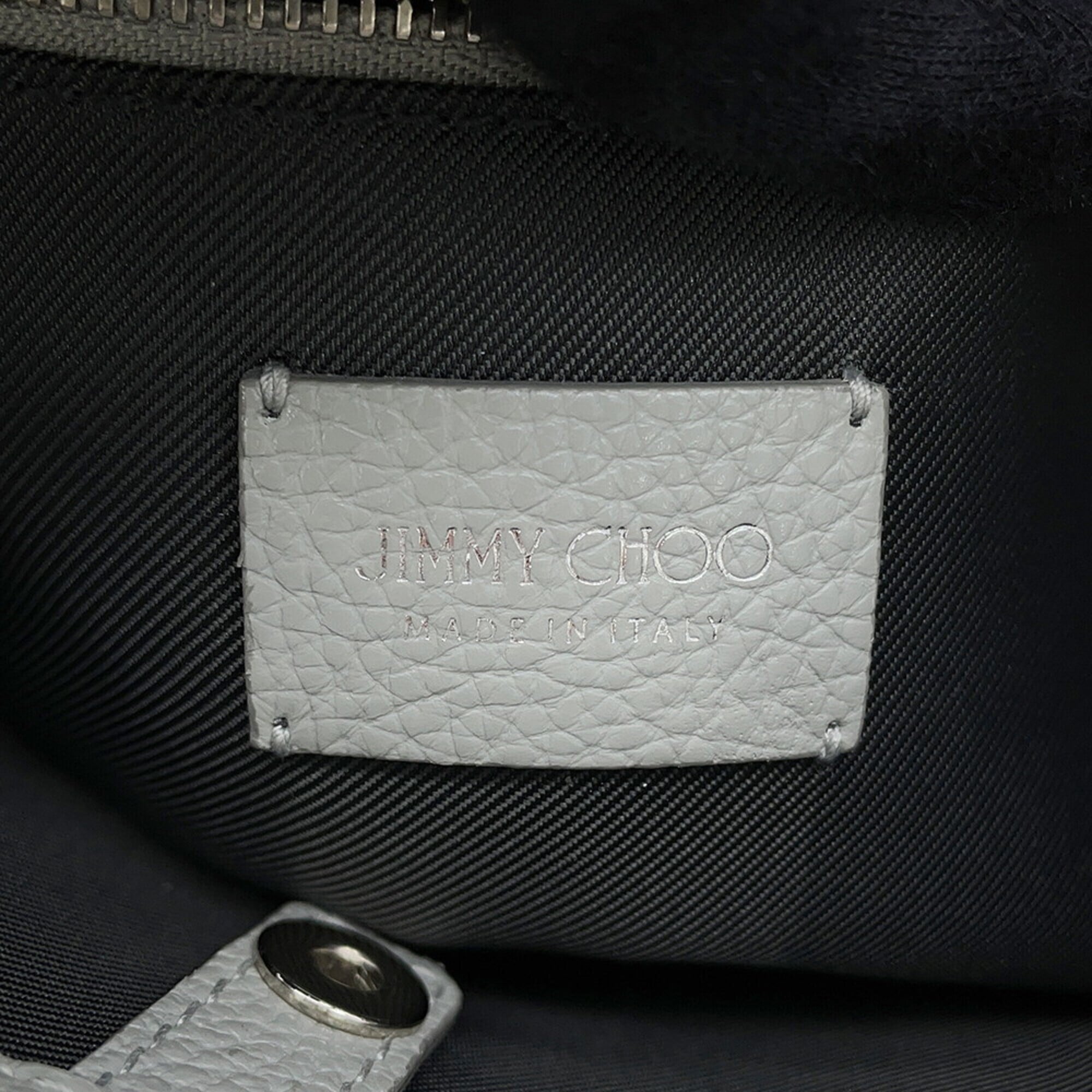 Jimmy Choo Gray Leather Handbag (Pre-Owned)