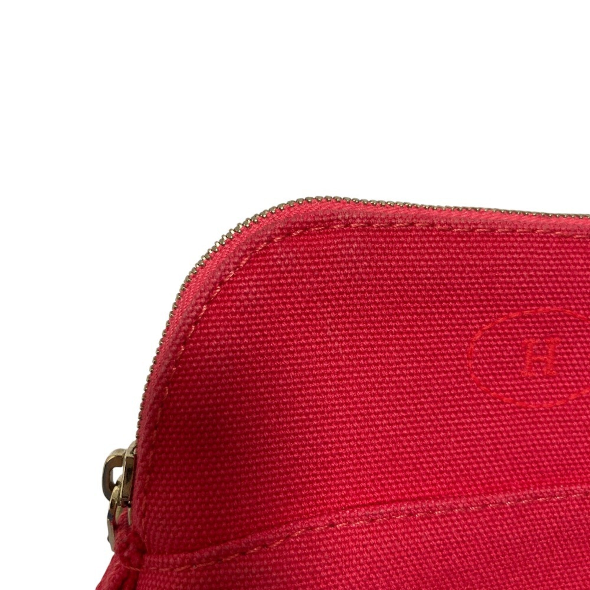 Hermes Pink Canvas Pouch (Pre-Owned)