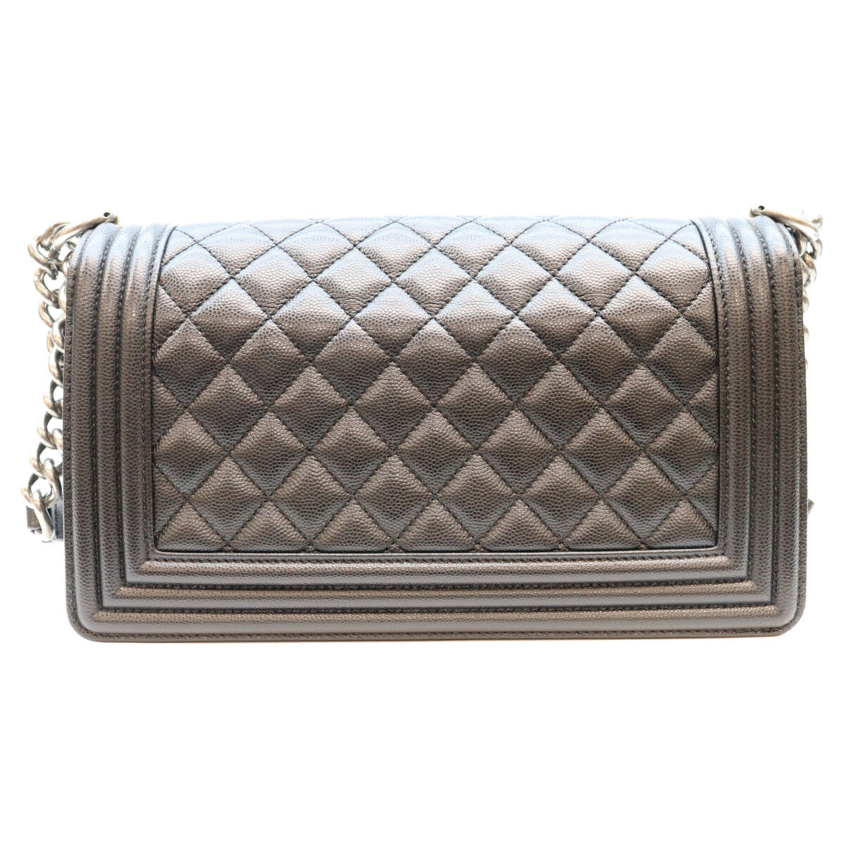 Chanel Black Grained Calfskin Shoulder Bag (Pre-Owned)