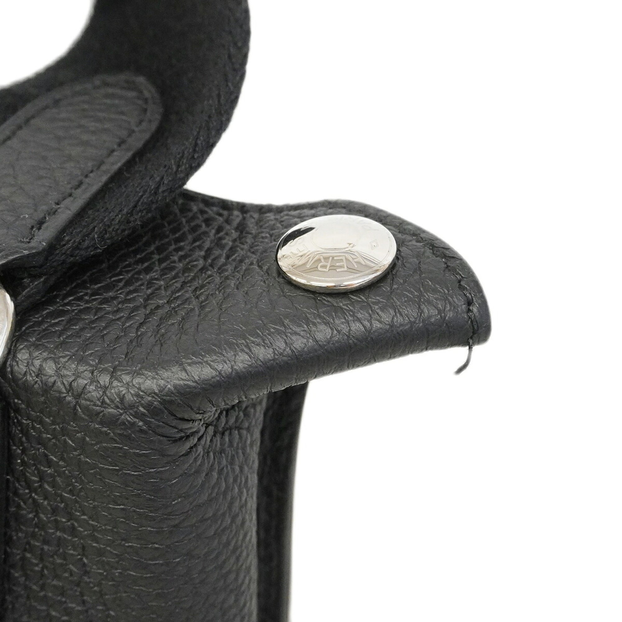 Hermes Black Togo Leather Shoulder Bag (Pre-Owned)
