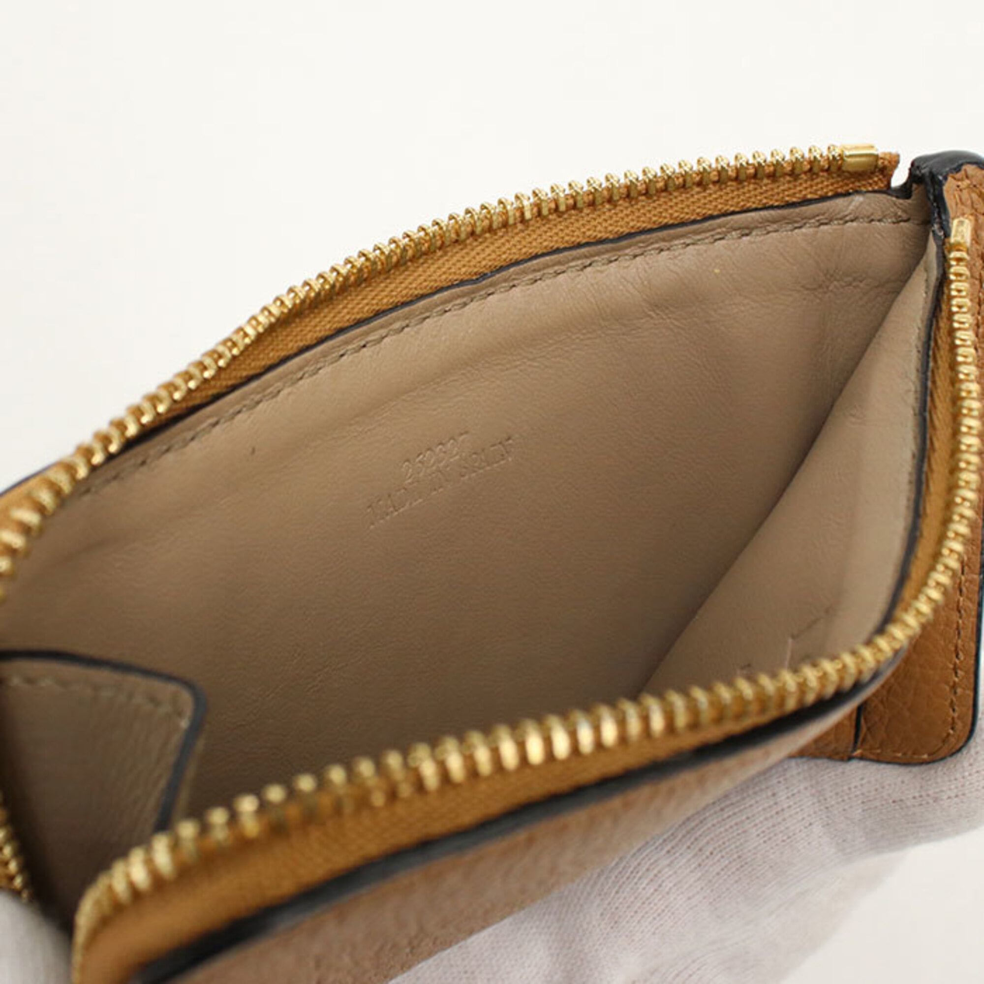 Loewe Brown Leather Coin Purse/Coin Case (Pre-Owned)