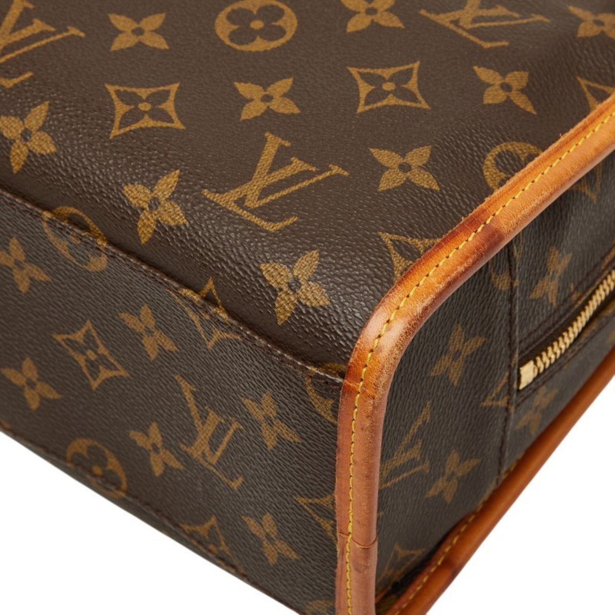 Louis Vuitton Brown Pvc Leather Briefcase (Pre-Owned)