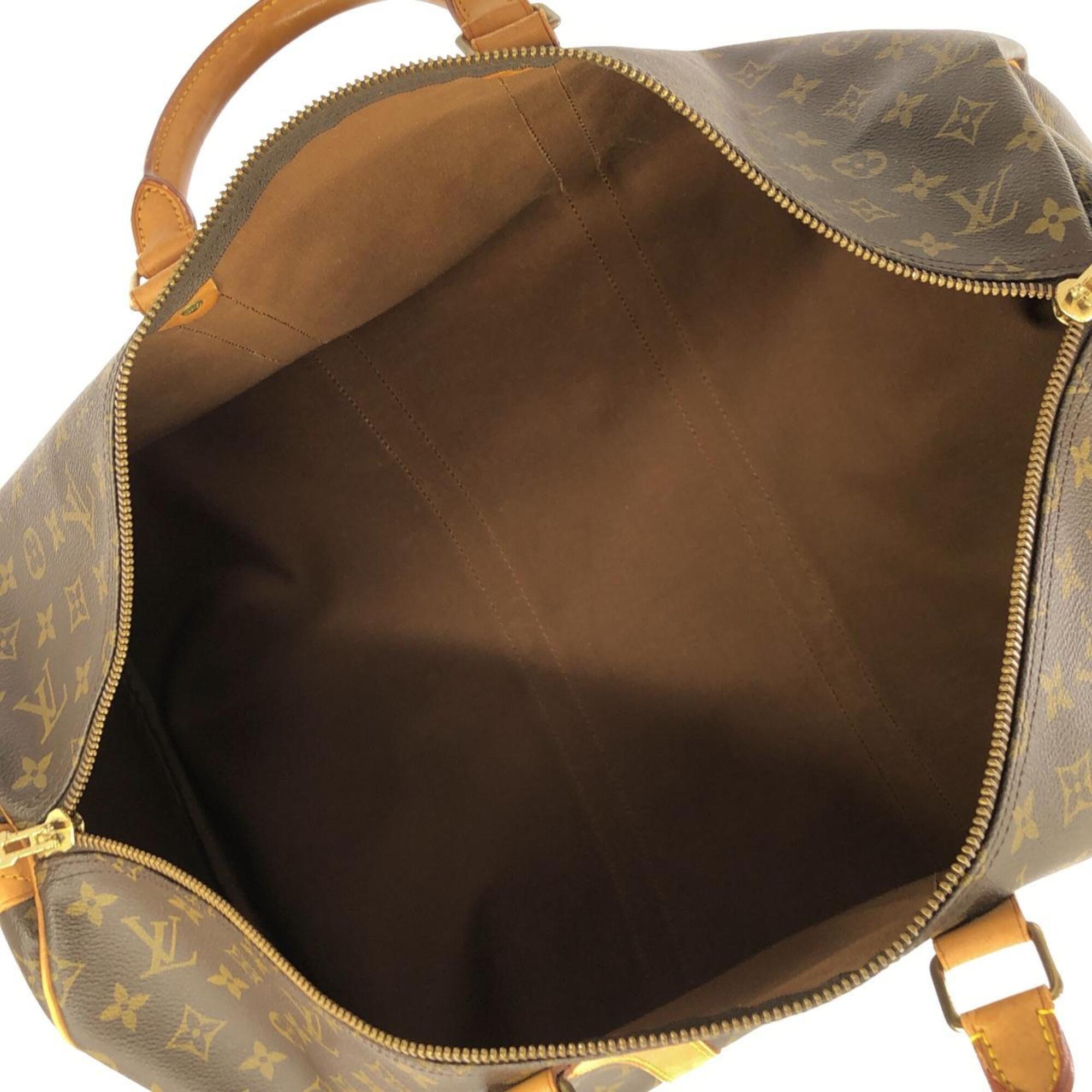 Louis Vuitton Brown Coated Canvas Boston Bag (Pre-Owned)