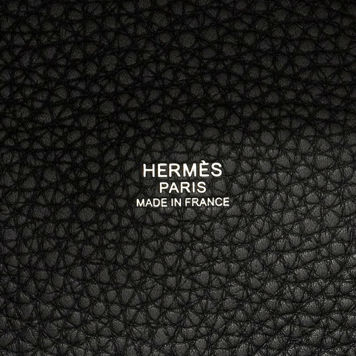 Hermes Black Taurillon Clemence Leather Handbag (Pre-Owned)