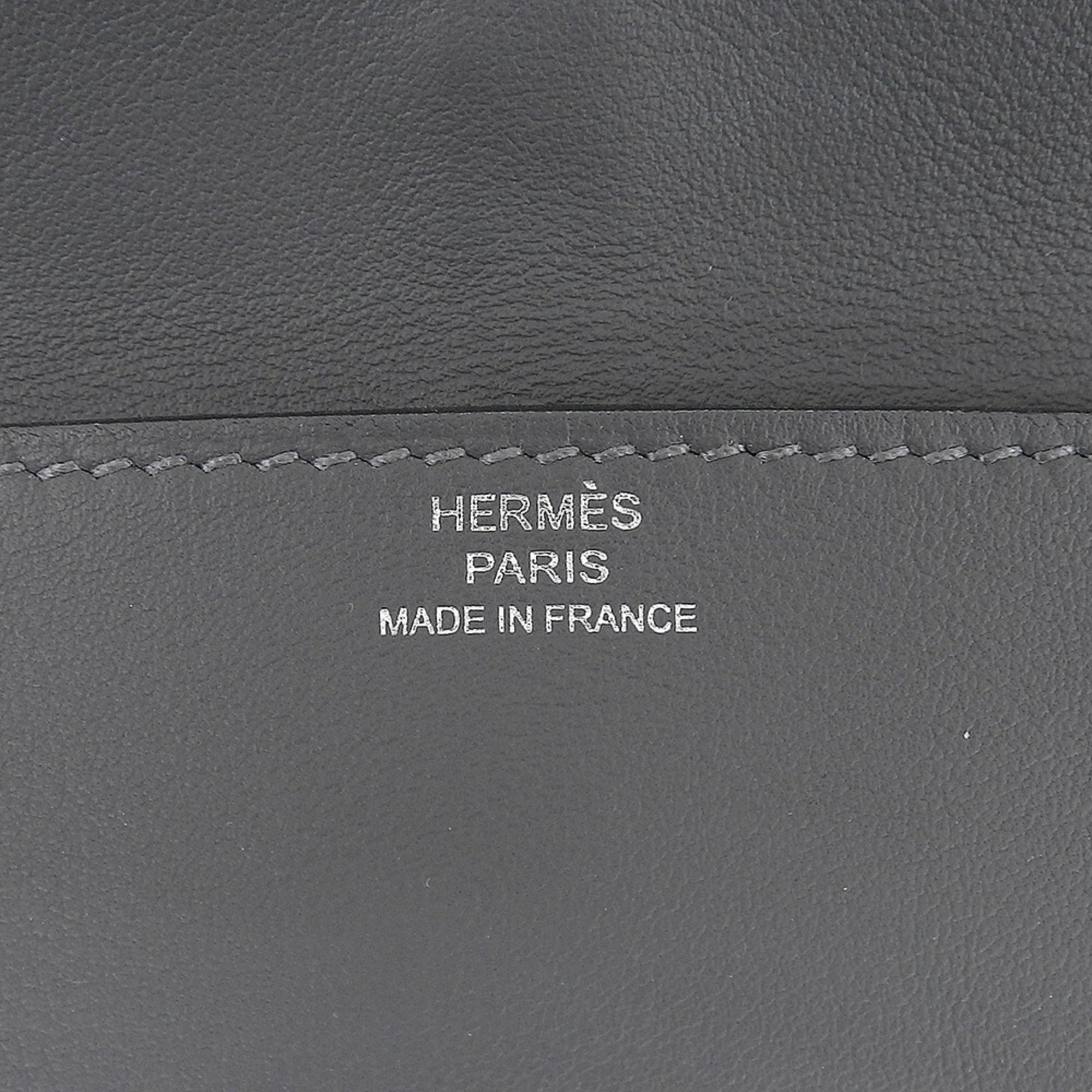 Hermes Gray Swift Leather Shoulder Bag (Pre-Owned)