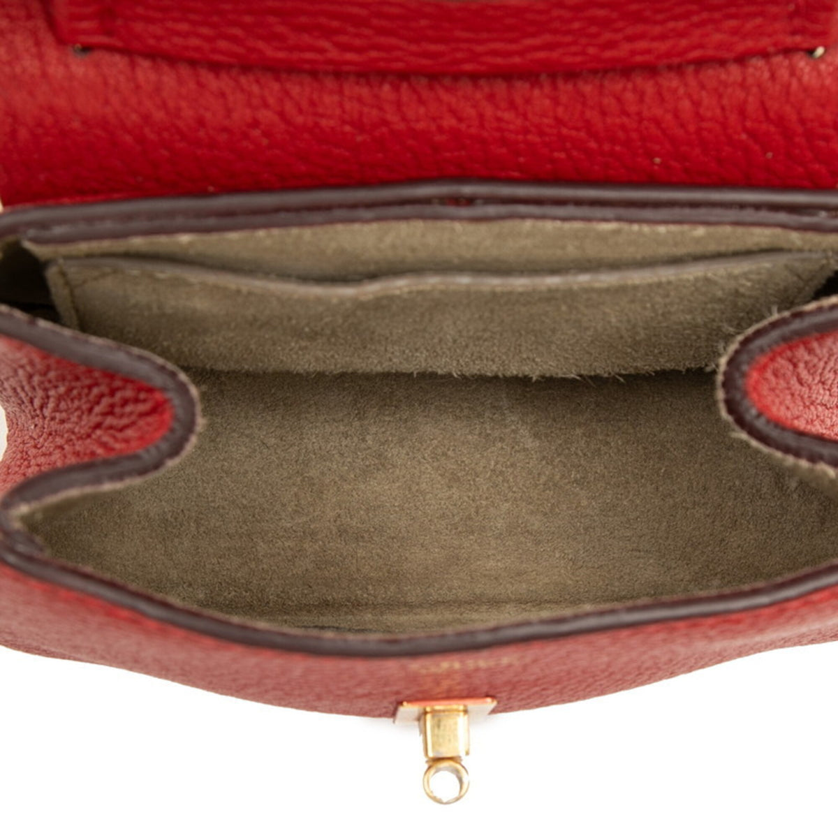 Chloé Drew Red Color Leather Shoulder Bag (Pre-Owned)