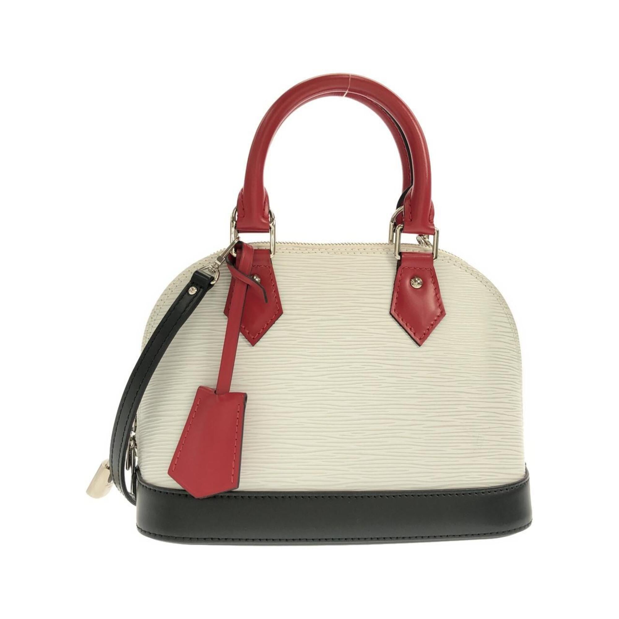 Louis Vuitton Silver Leather Handbag (Pre-Owned)